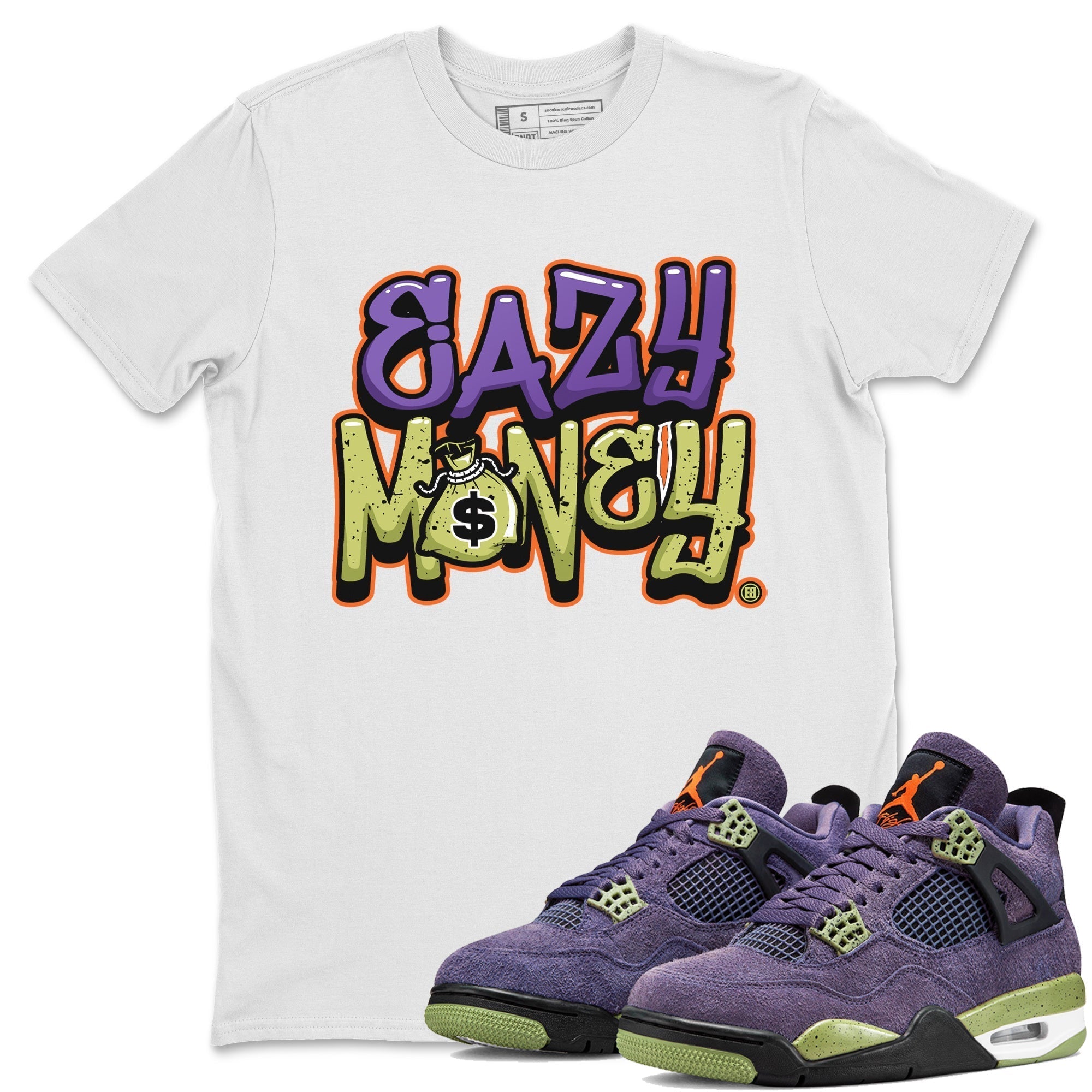 Easy Money Unisex Tops - Air Jordan 4 Canyon Purple