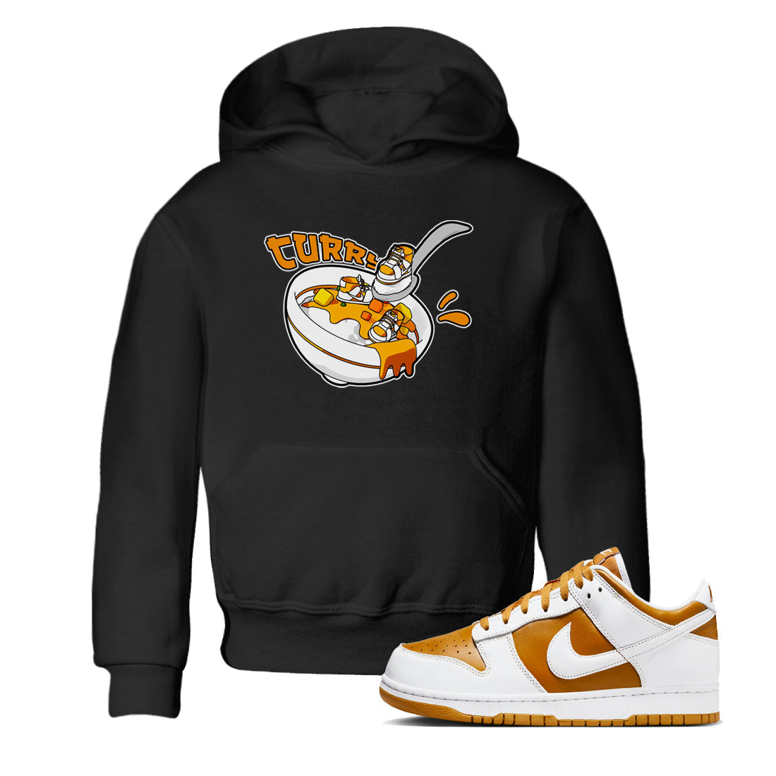 Eat Curry snkmatch Tees Kids - Dunk Dark Curry