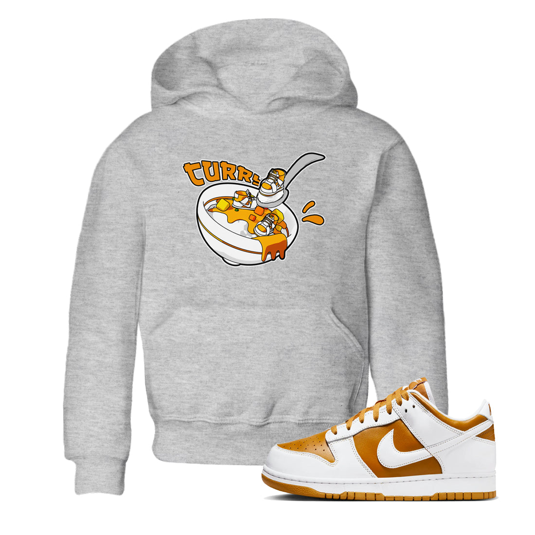 Eat Curry snkmatch Tees Kids - Dunk Dark Curry