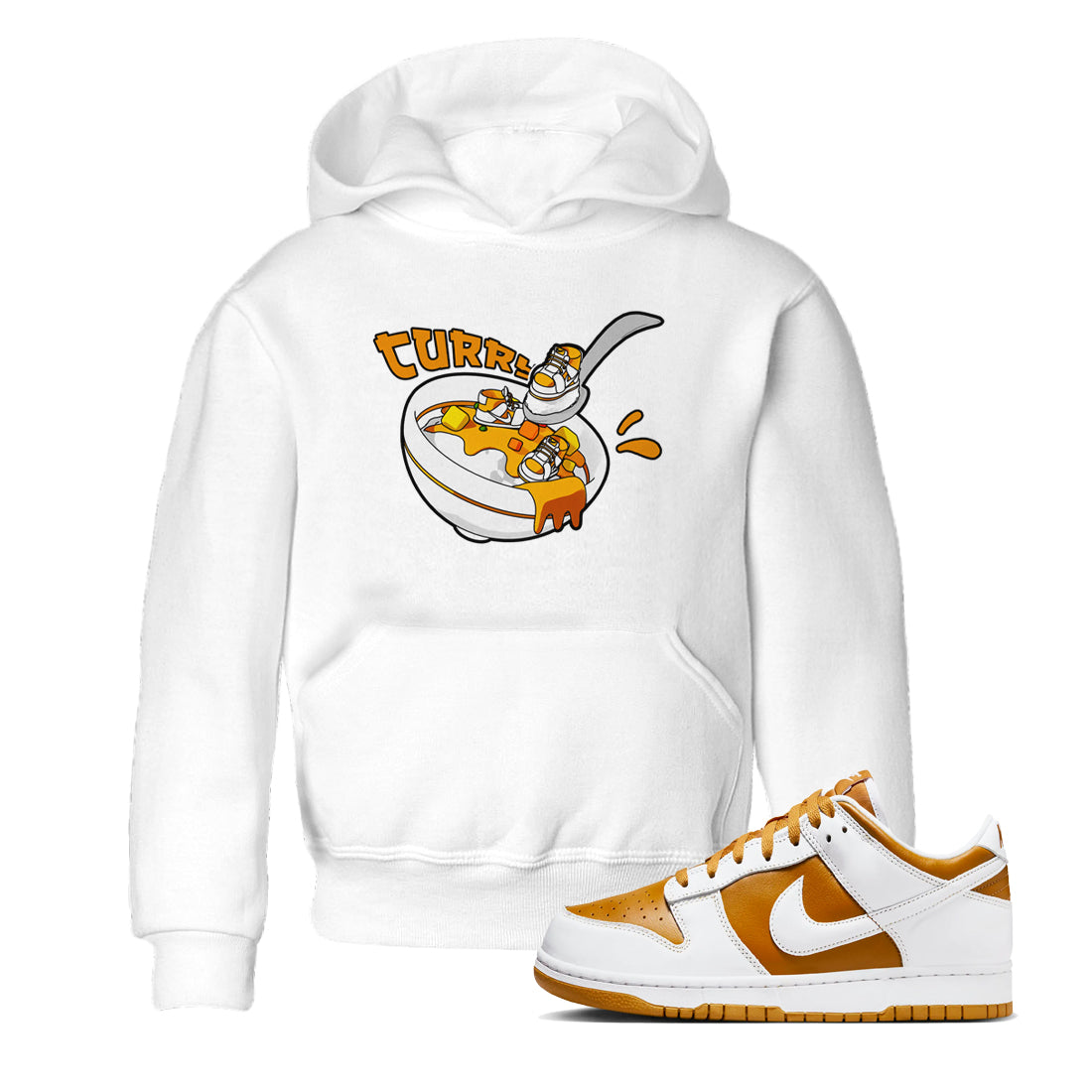 Eat Curry snkmatch Tees Kids - Dunk Dark Curry