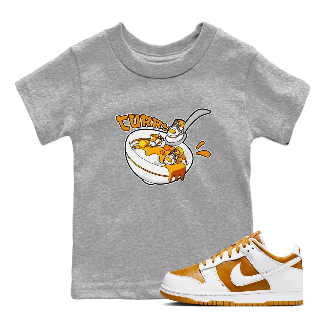 Eat Curry snkmatch Tees Kids - Dunk Dark Curry