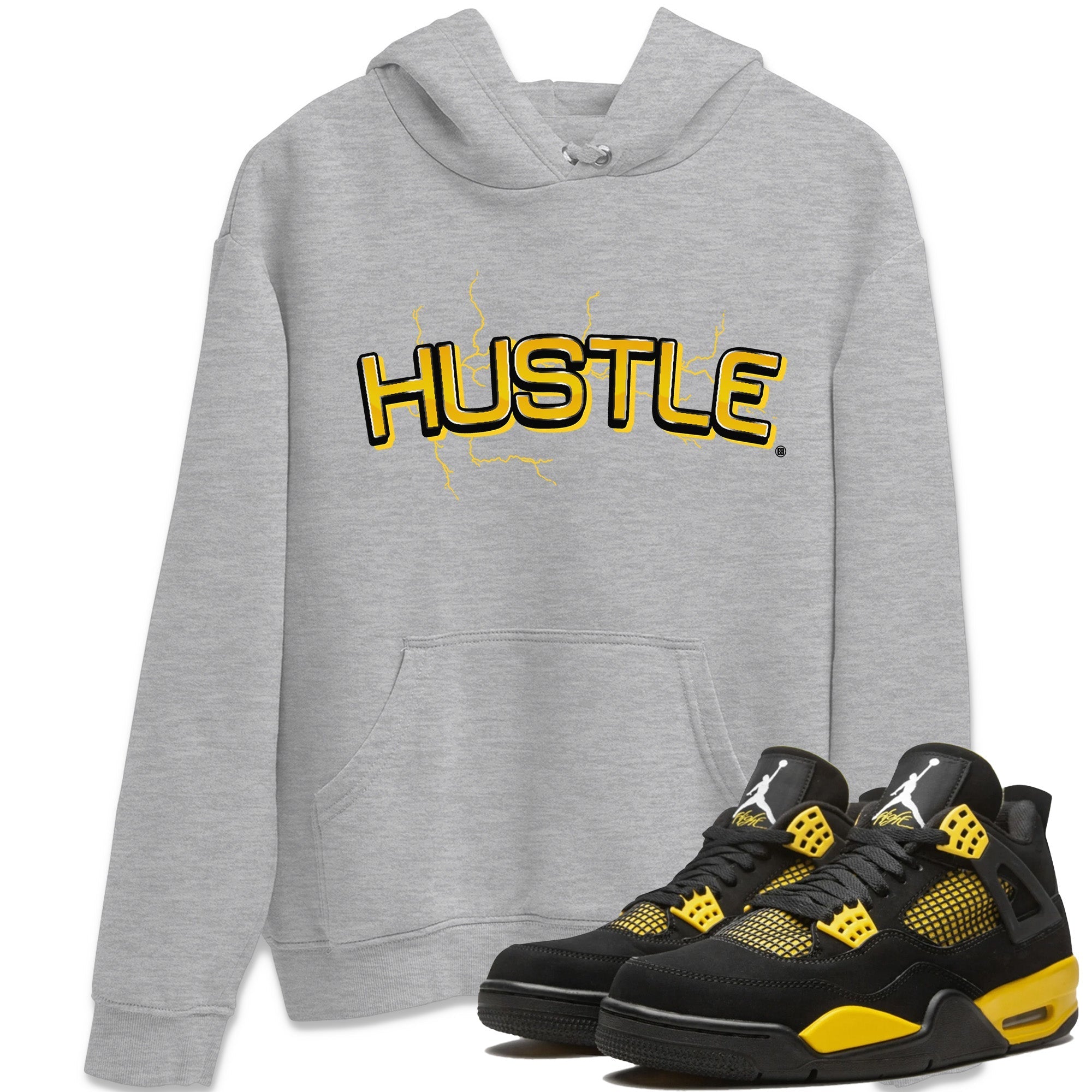 Electric Hustle Unisex Tops - Air Jordan 4 Thunder