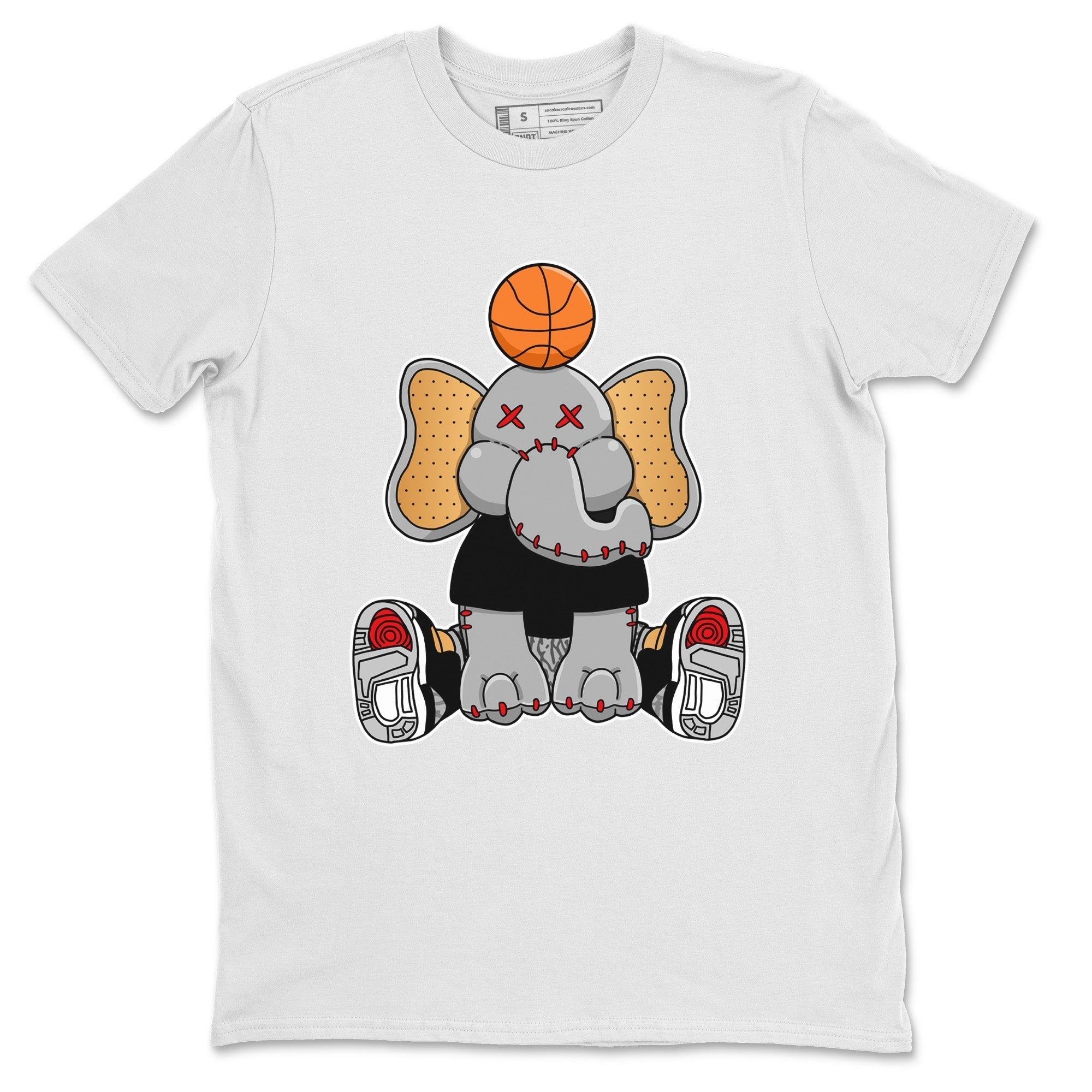 Elephant Doll Unisex Tops - Air Jordan 3 Black Gold