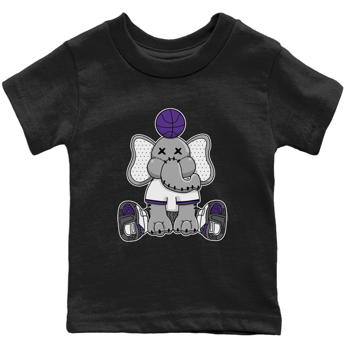 Elephant Doll Kids Tops - Air Jordan 3 Dark Iris