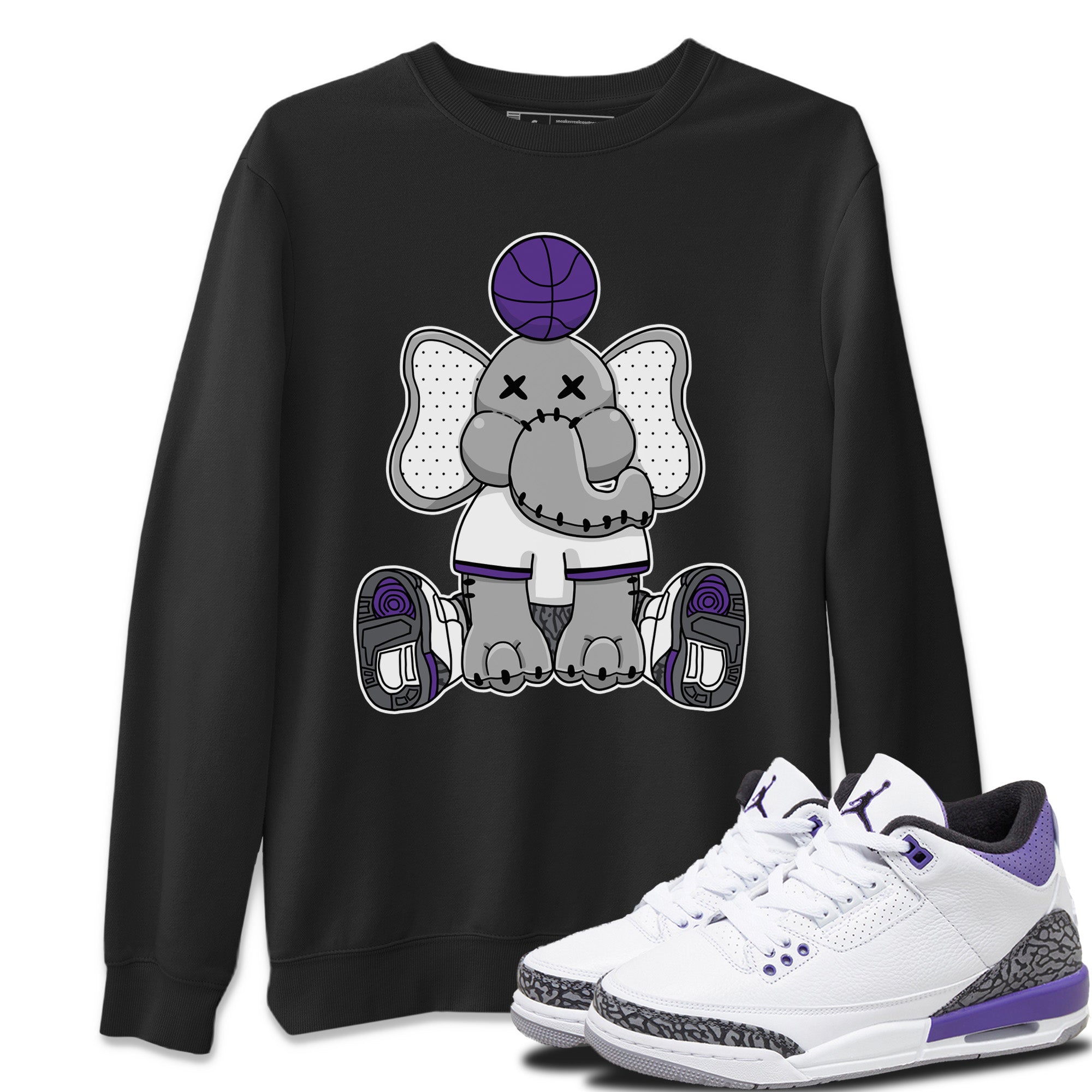 Elephant Doll Unisex Tops - Air Jordan 3 Dark Iris