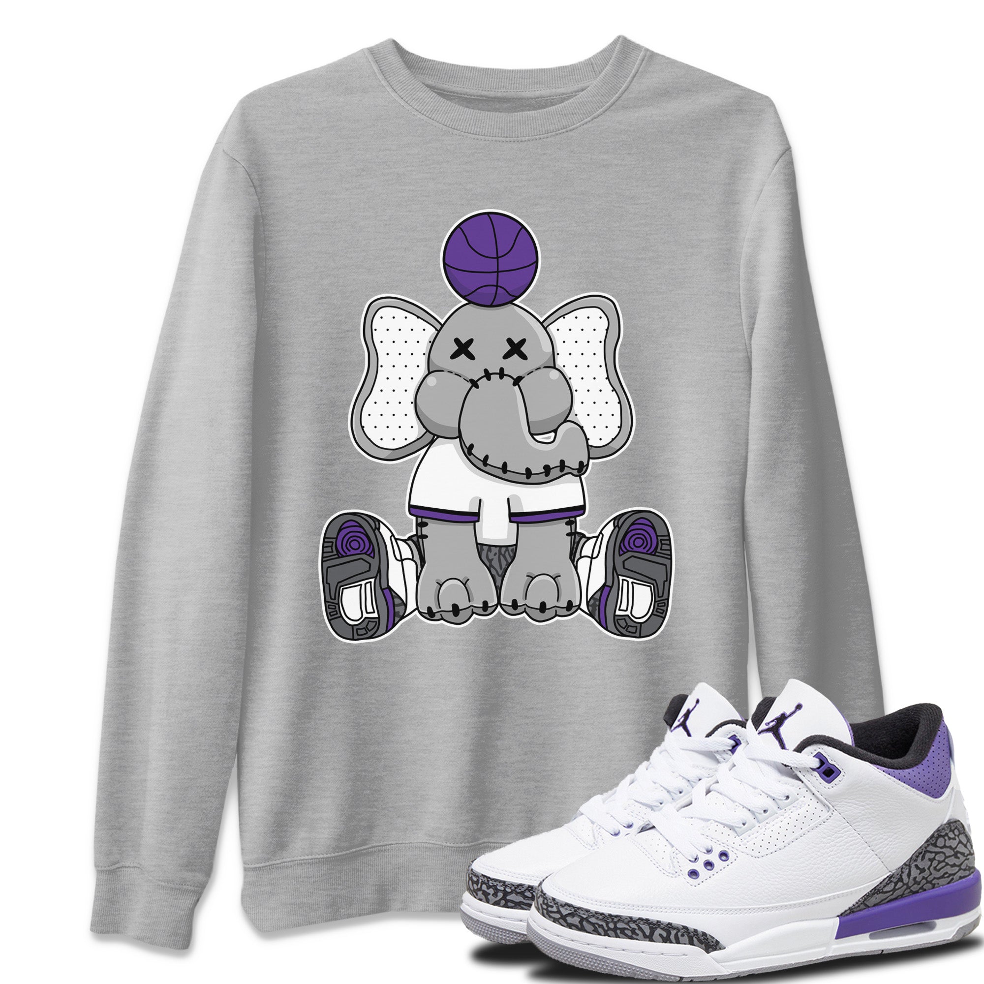Elephant Doll Unisex Tops - Air Jordan 3 Dark Iris