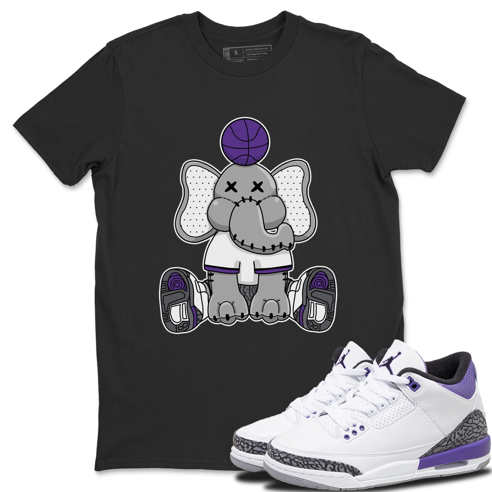 Elephant Doll Unisex Tops - Air Jordan 3 Dark Iris