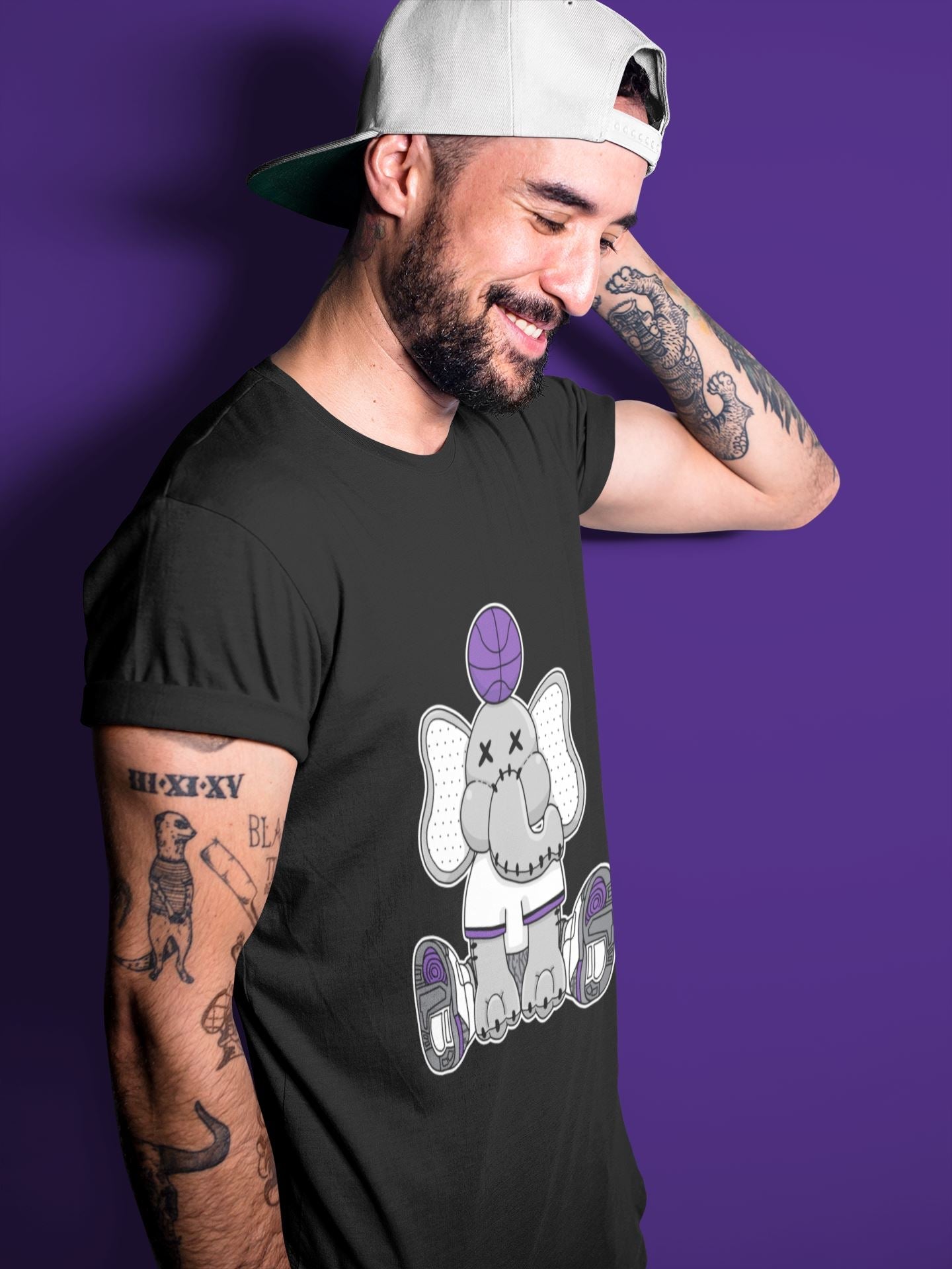 Elephant Doll Unisex Tops - Air Jordan 3 Dark Iris