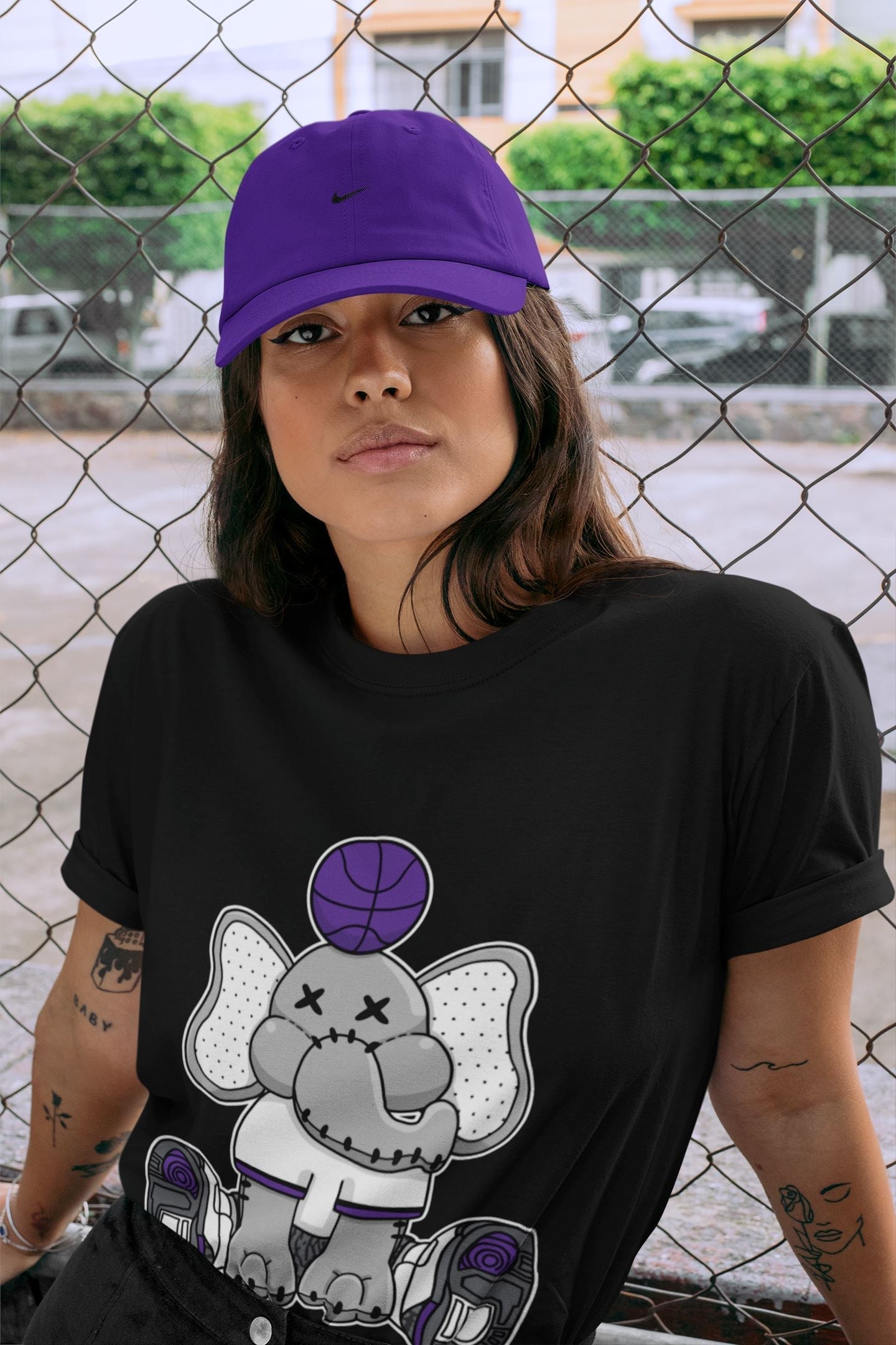 Elephant Doll Unisex Tops - Air Jordan 3 Dark Iris