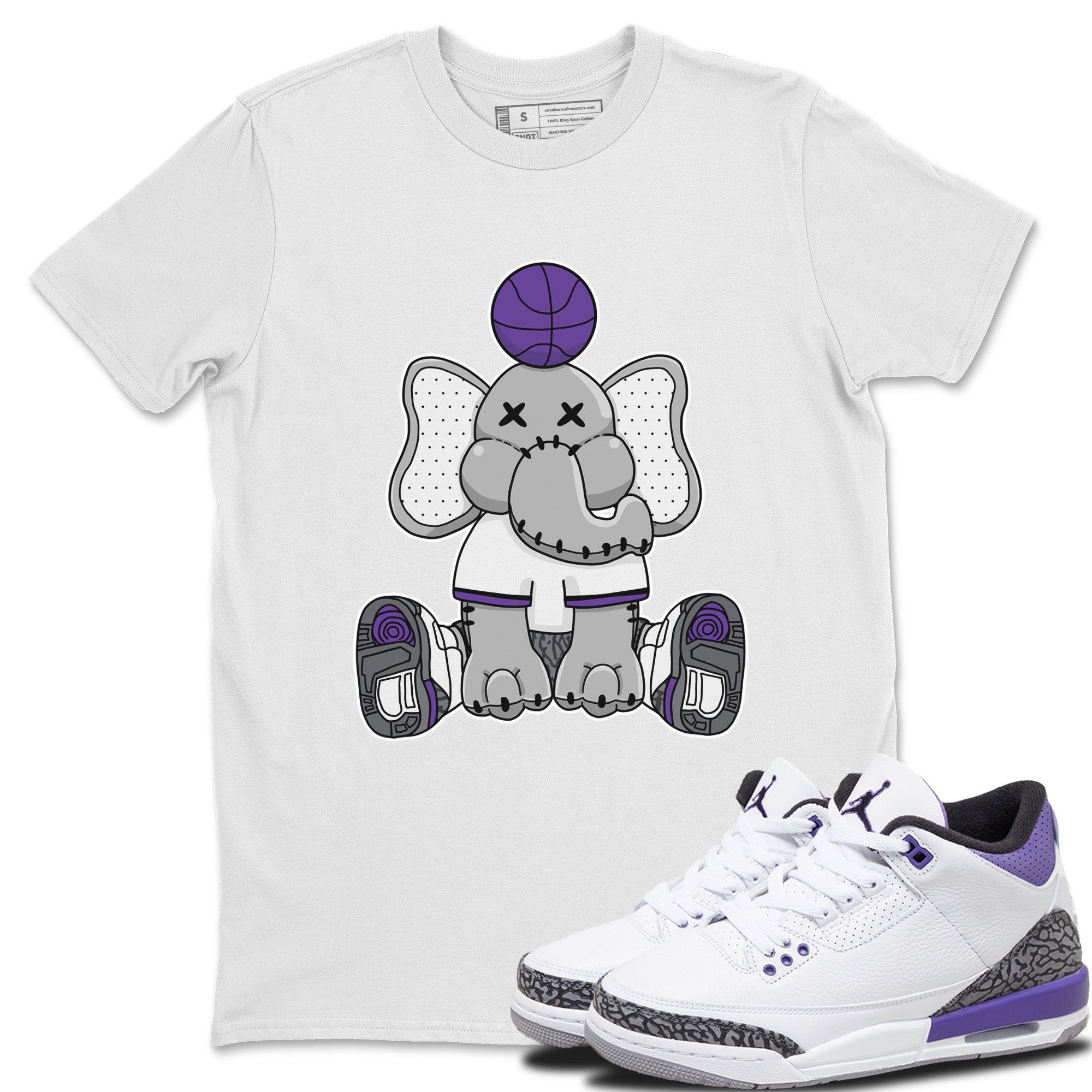 Elephant Doll Unisex Tops - Air Jordan 3 Dark Iris