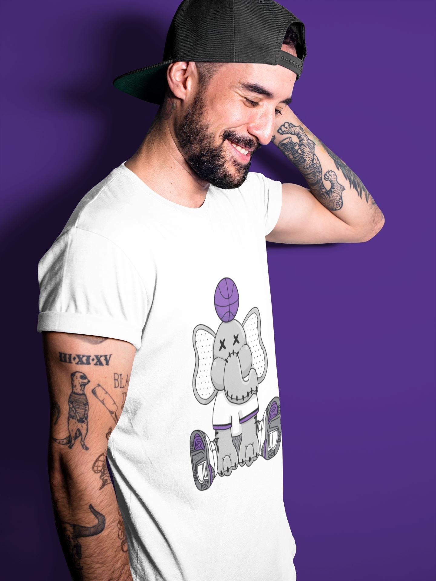 Elephant Doll Unisex Tops - Air Jordan 3 Dark Iris