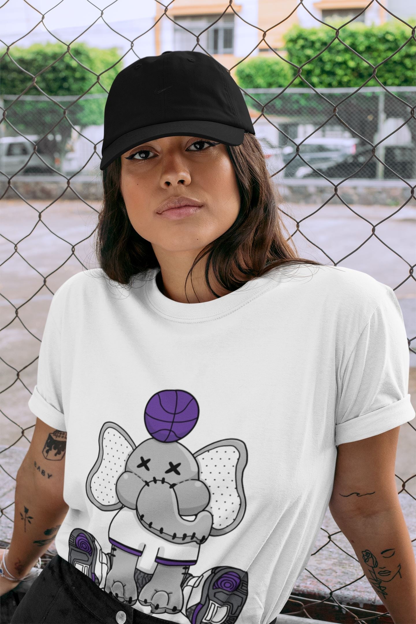 Elephant Doll Unisex Tops - Air Jordan 3 Dark Iris