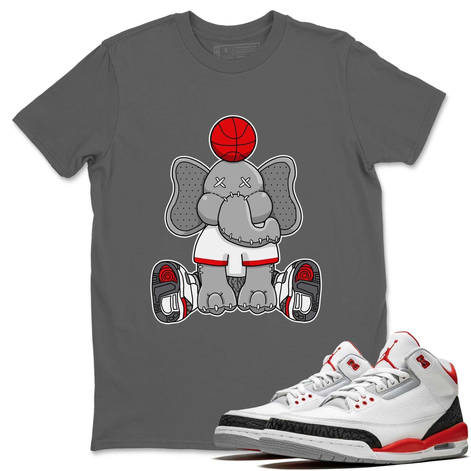Elephant Doll Unisex Tops - Air Jordan 3 Fire Red