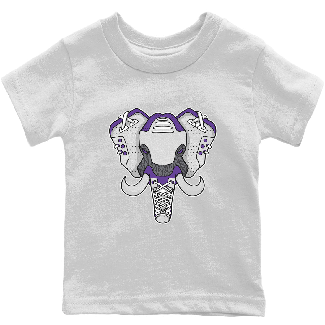 Elephant Symbol Kids Tops - Air Jordan 3 Dark Iris