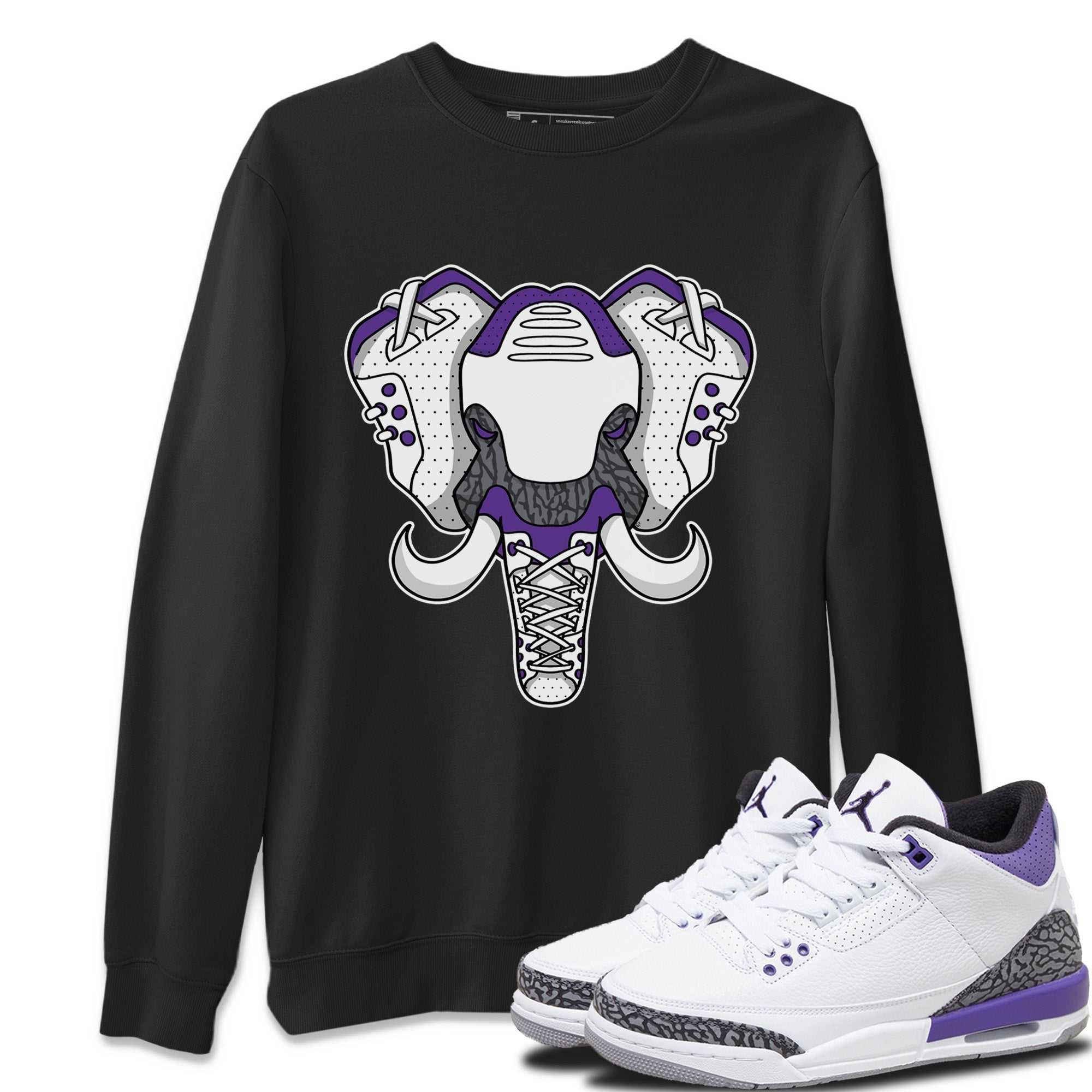 Elephant Symbol Unisex Tops - Air Jordan 3 Dark Iris