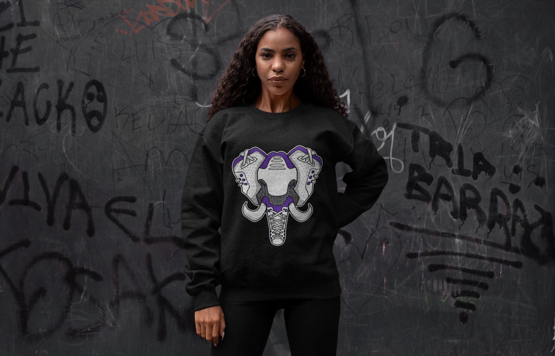 Elephant Symbol Unisex Tops - Air Jordan 3 Dark Iris