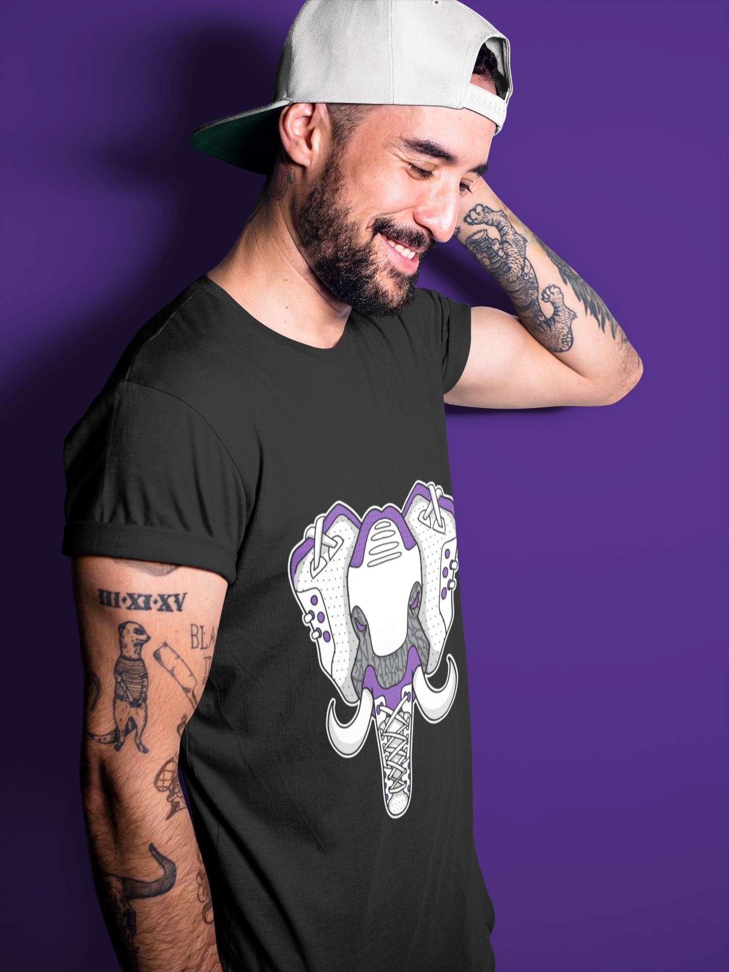 Elephant Symbol Unisex Tops - Air Jordan 3 Dark Iris
