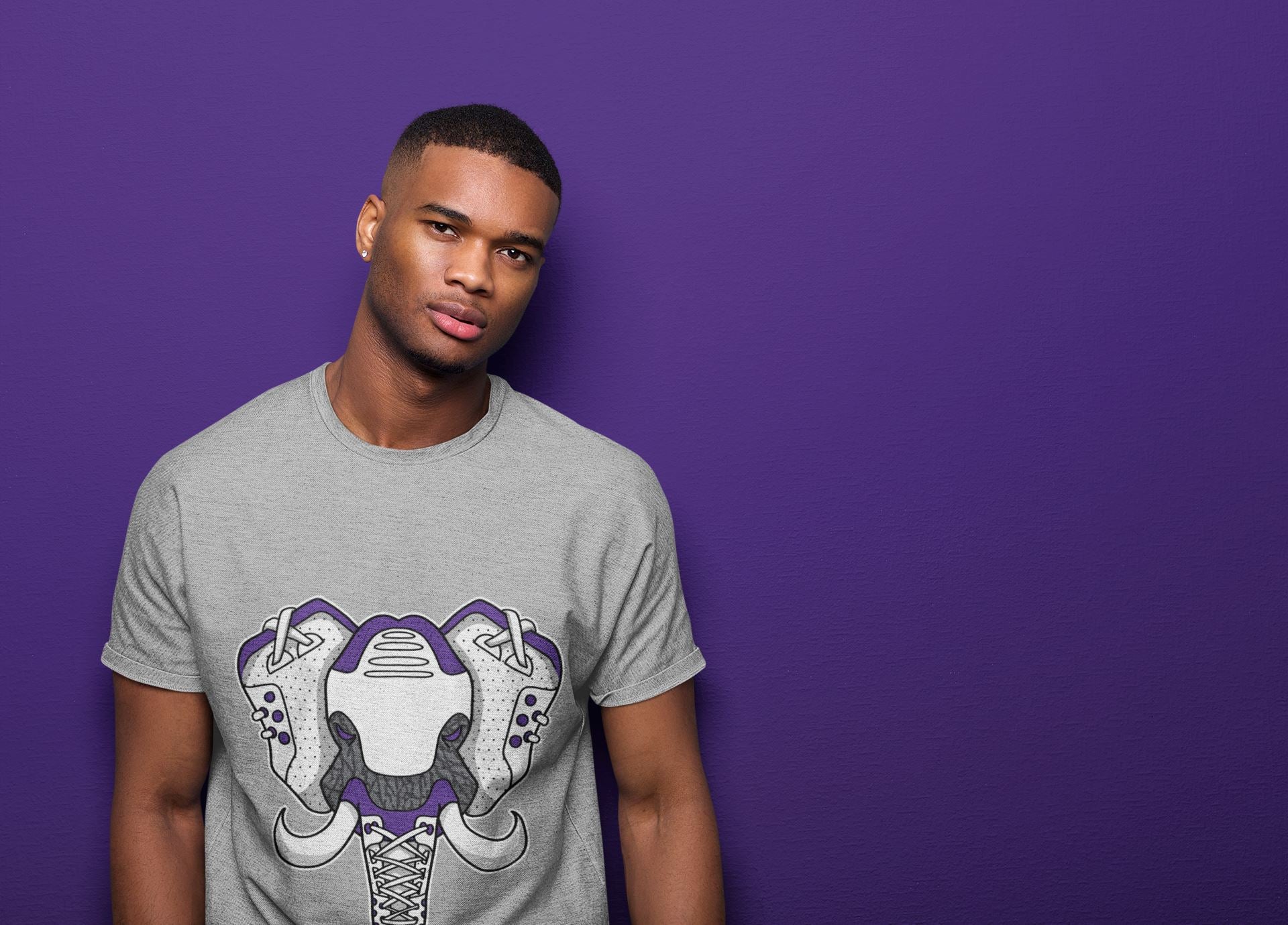 Elephant Symbol Unisex Tops - Air Jordan 3 Dark Iris