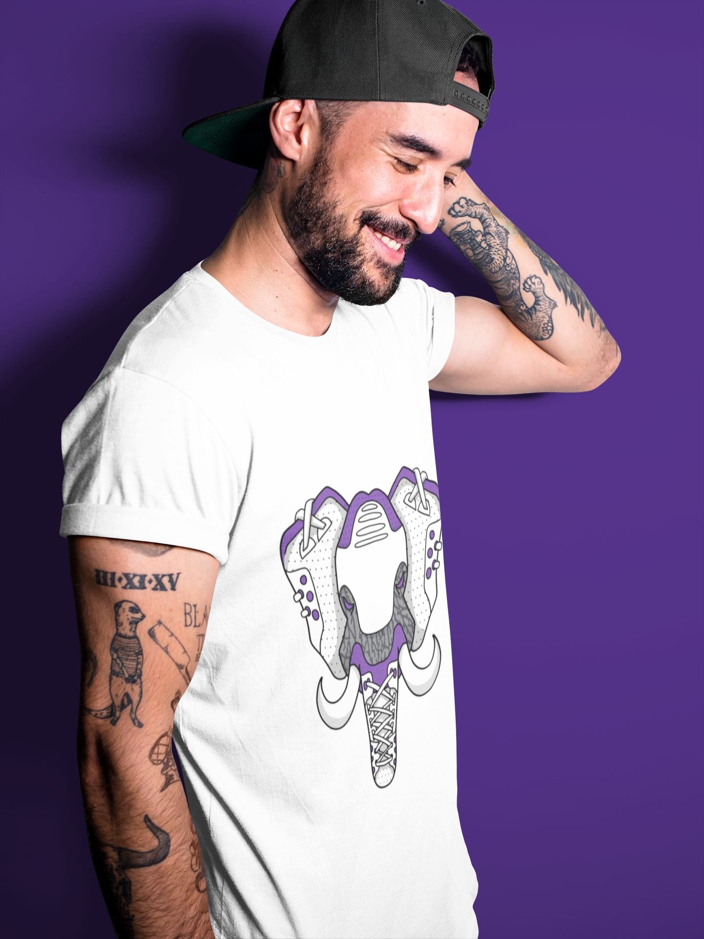 Elephant Symbol Unisex Tops - Air Jordan 3 Dark Iris