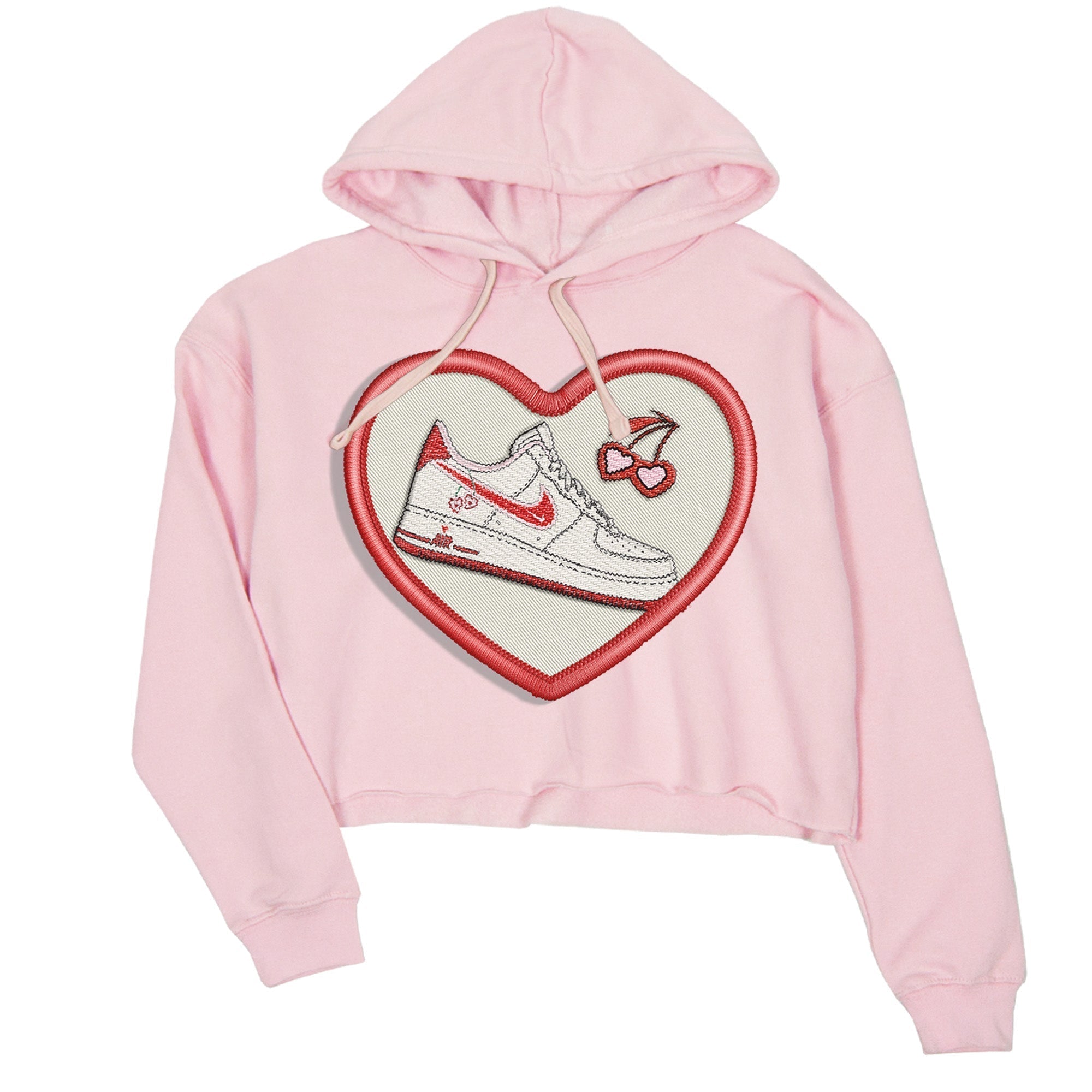 Embroidery Patch Women's Tops - Air Force 1 Valentines Day