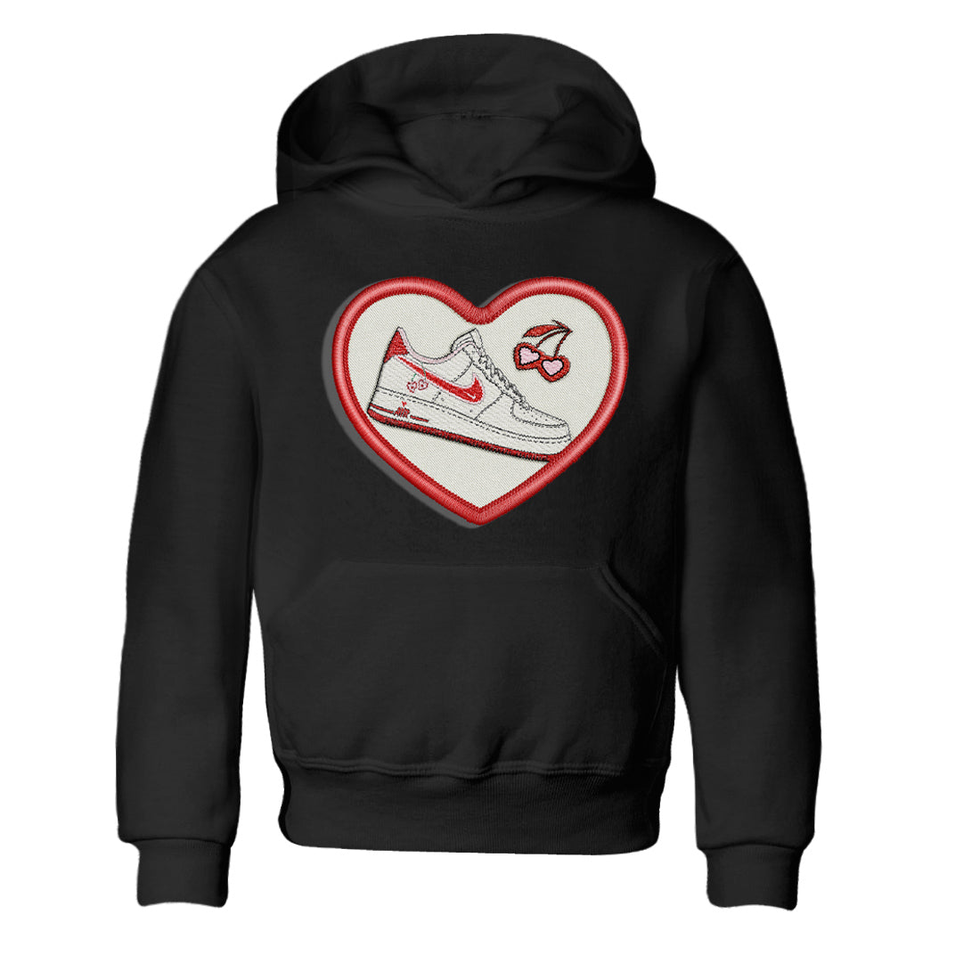 Embroidery Patch Kids Tops - Air Force 1 Valentines Day