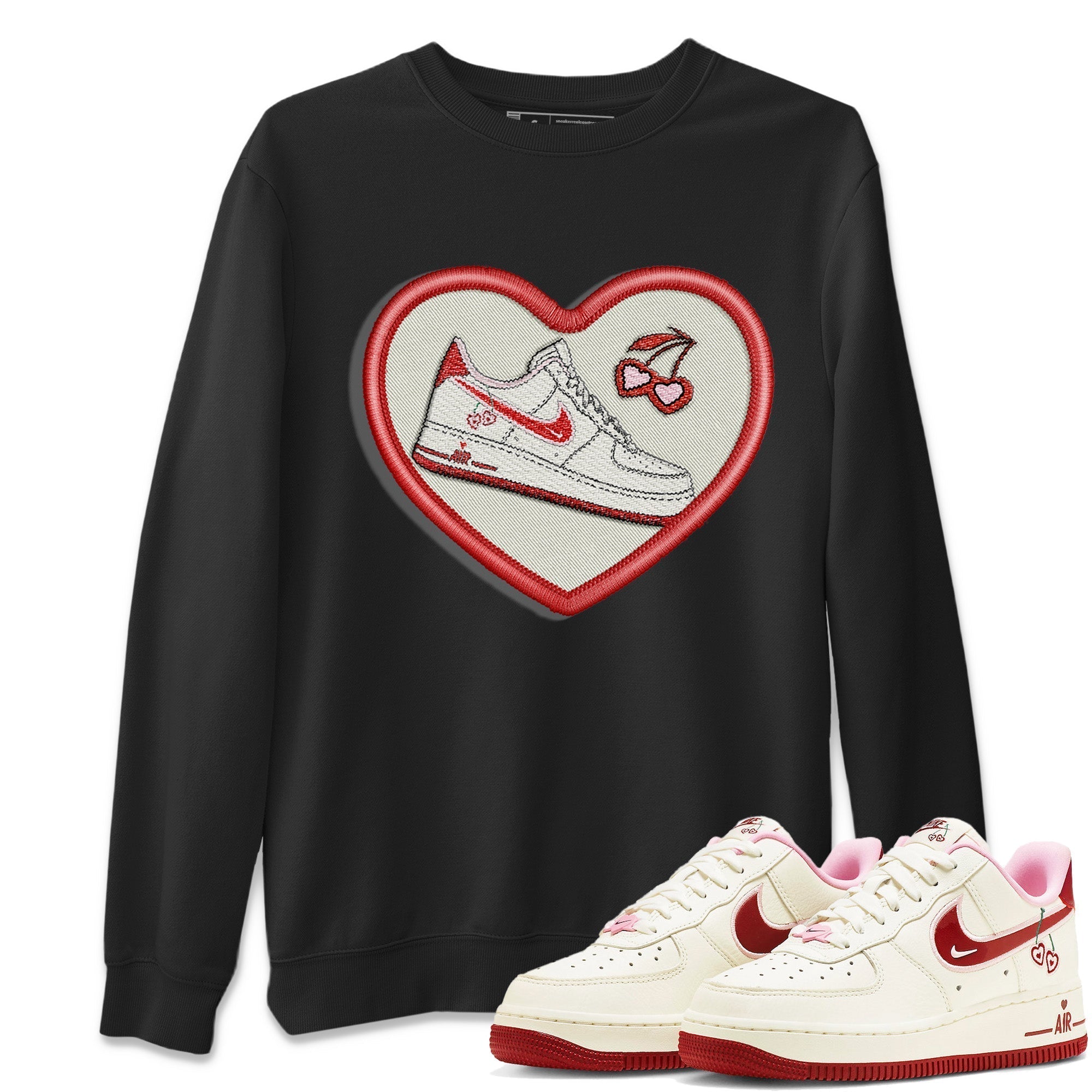 Embroidery Patch Unisex Tops - Air Force 1 Valentines Day