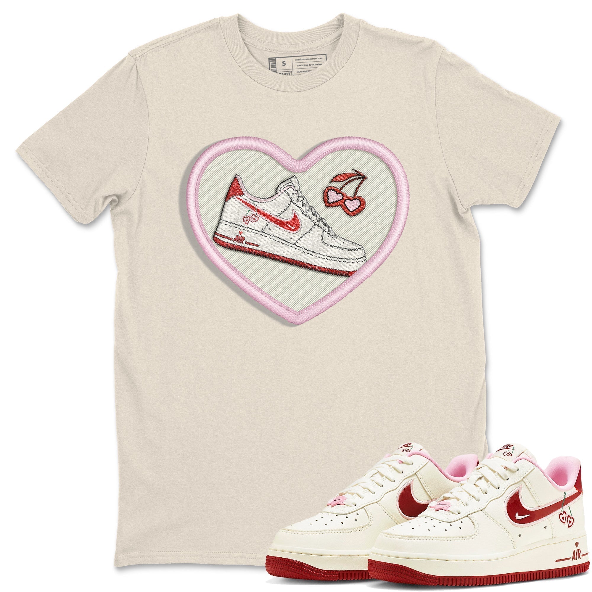 Embroidery Patch Unisex Tops - Air Force 1 Valentines Day