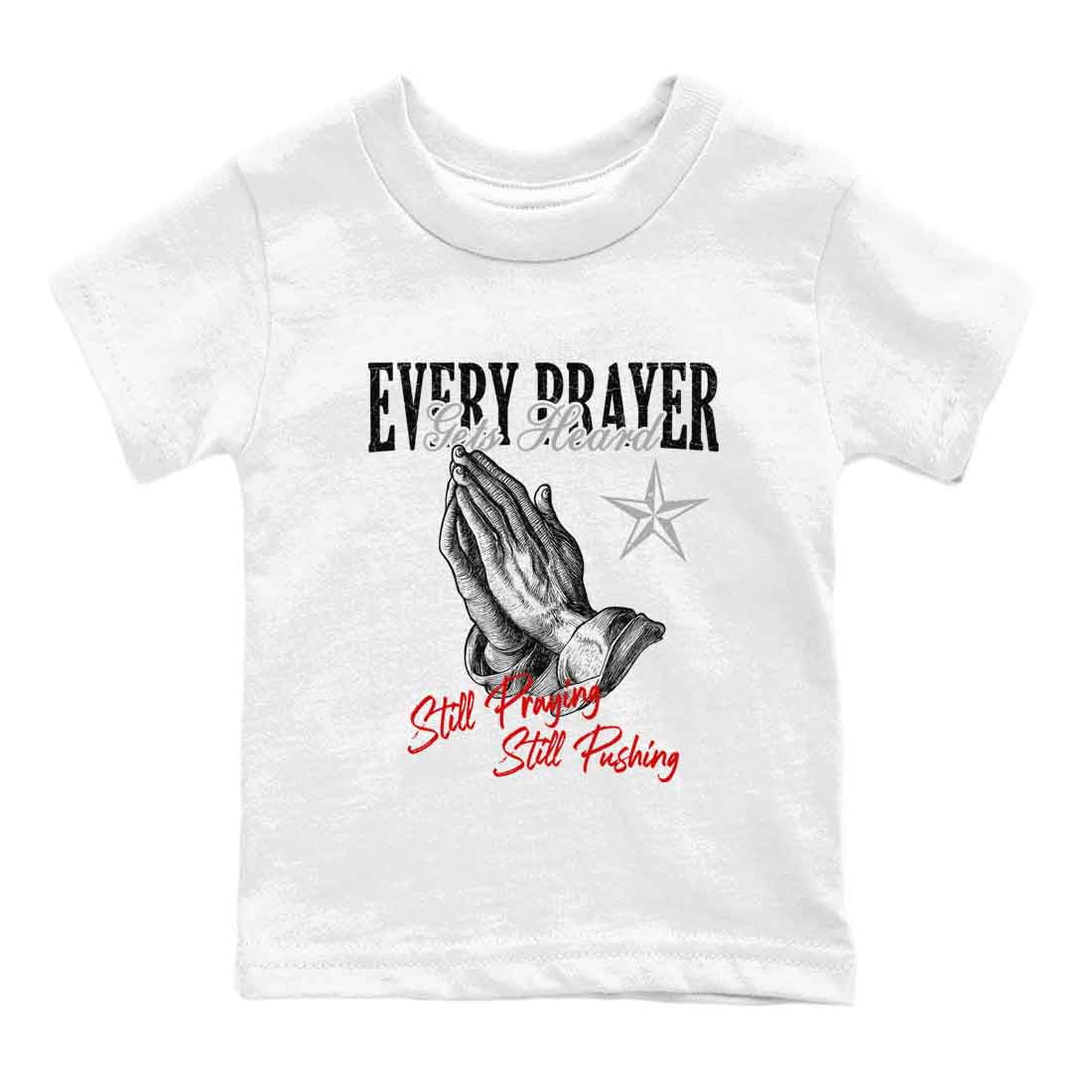 Every Prayer Gets Heard snkmatch Tees Kids - Air Jordan 4 White Cement