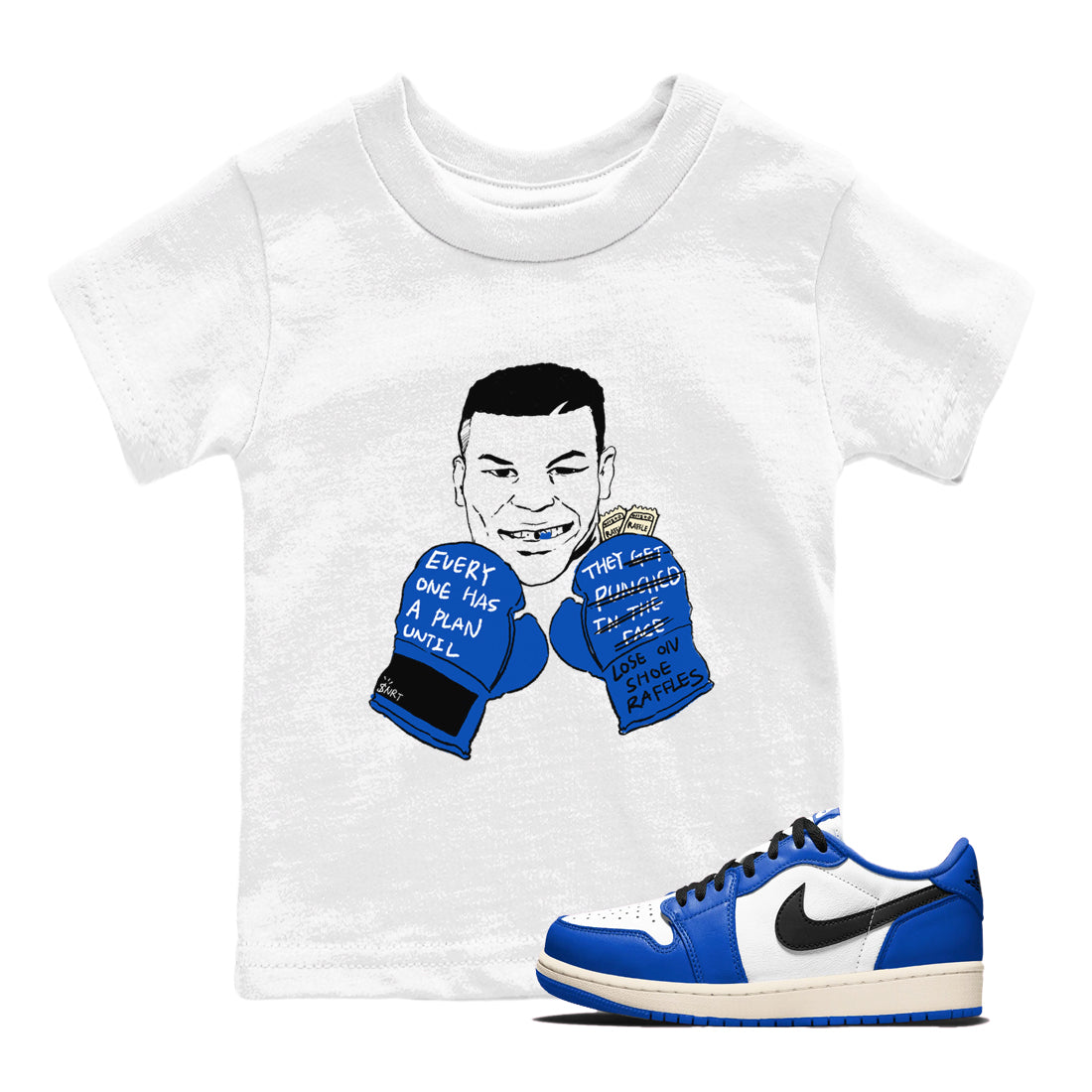 Everyone Has A Plan snkmatch Tees Kids - Air Jordan 1 Game Royal