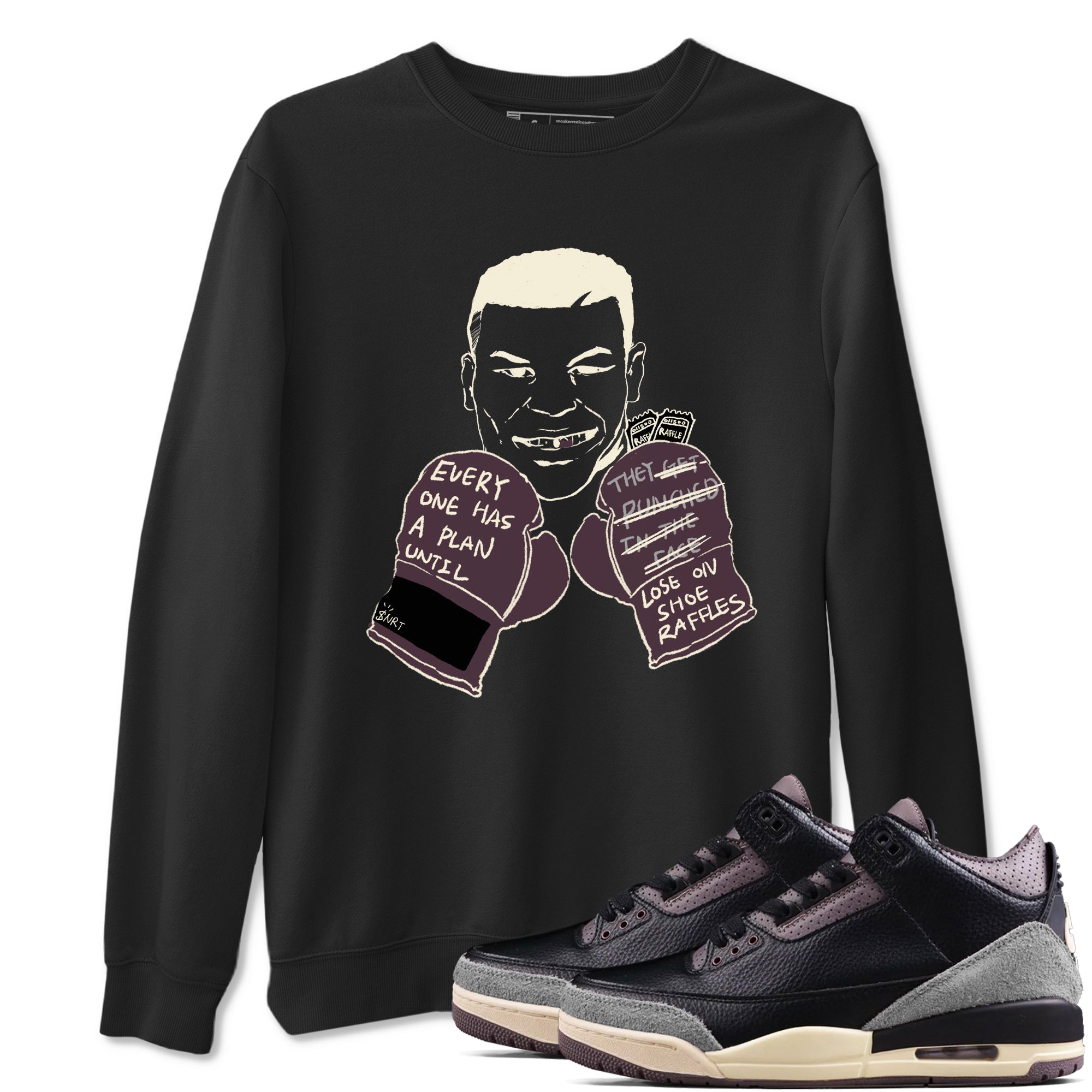 Everyone Has A Plan snkmatch Tees - Air Jordan 3 A Ma Maniere x Black