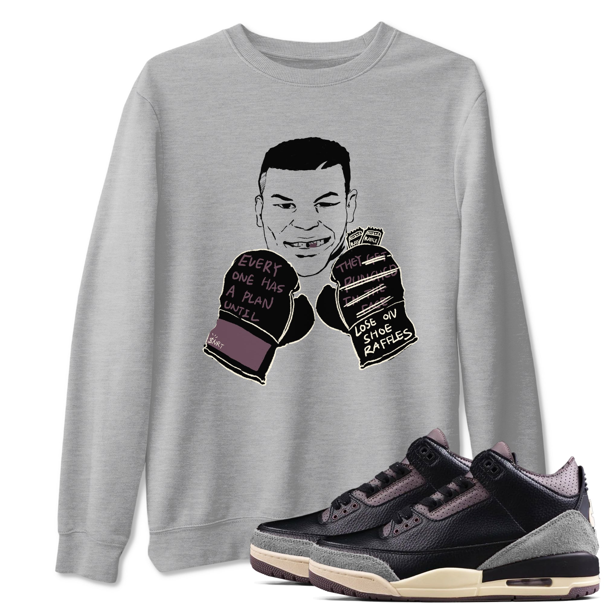 Everyone Has A Plan snkmatch Tees - Air Jordan 3 A Ma Maniere x Black