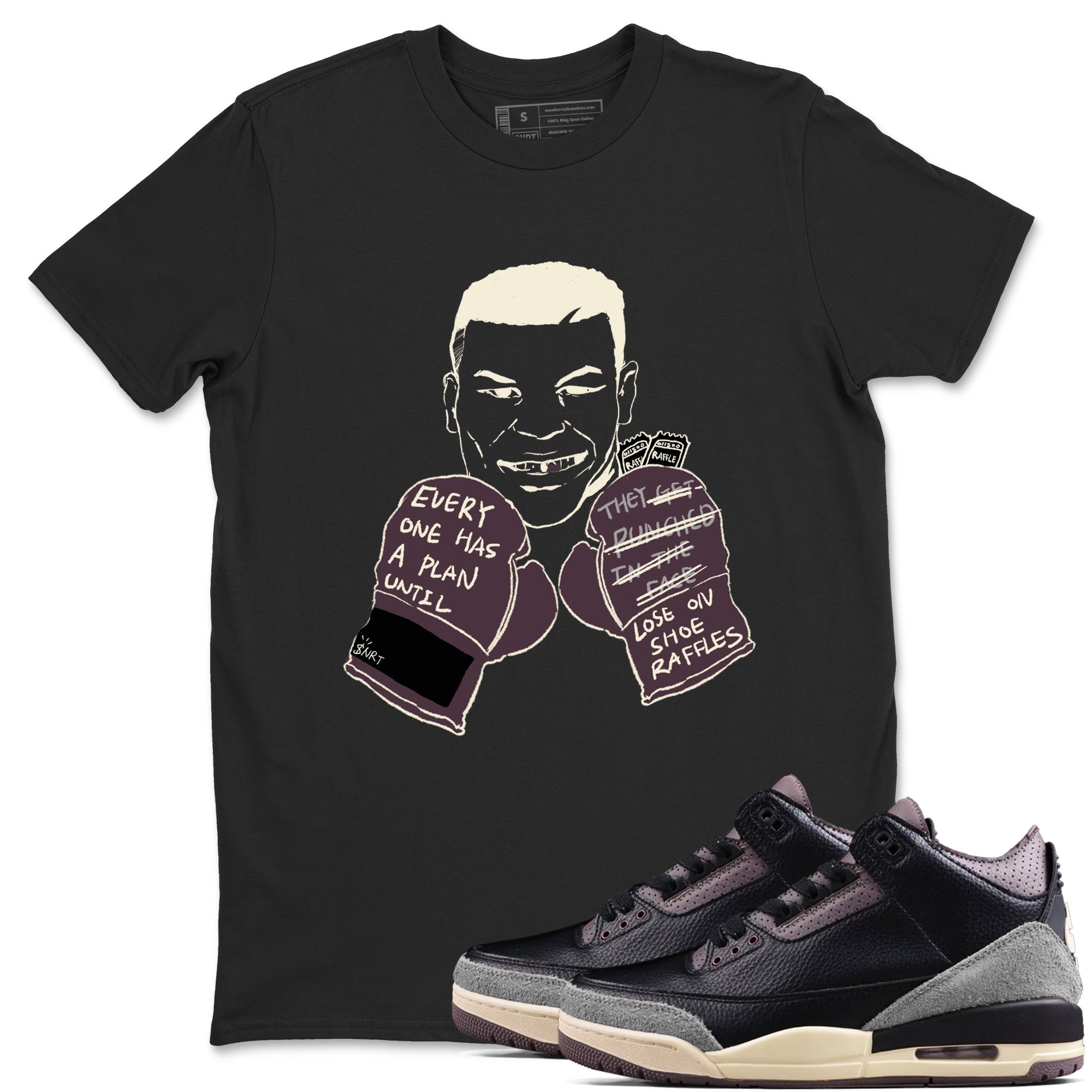 Everyone Has A Plan snkmatch Tees - Air Jordan 3 A Ma Maniere x Black