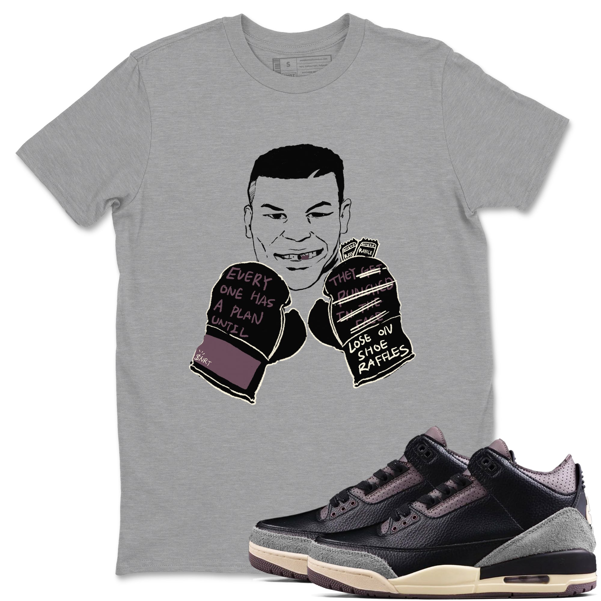 Everyone Has A Plan snkmatch Tees - Air Jordan 3 A Ma Maniere x Black