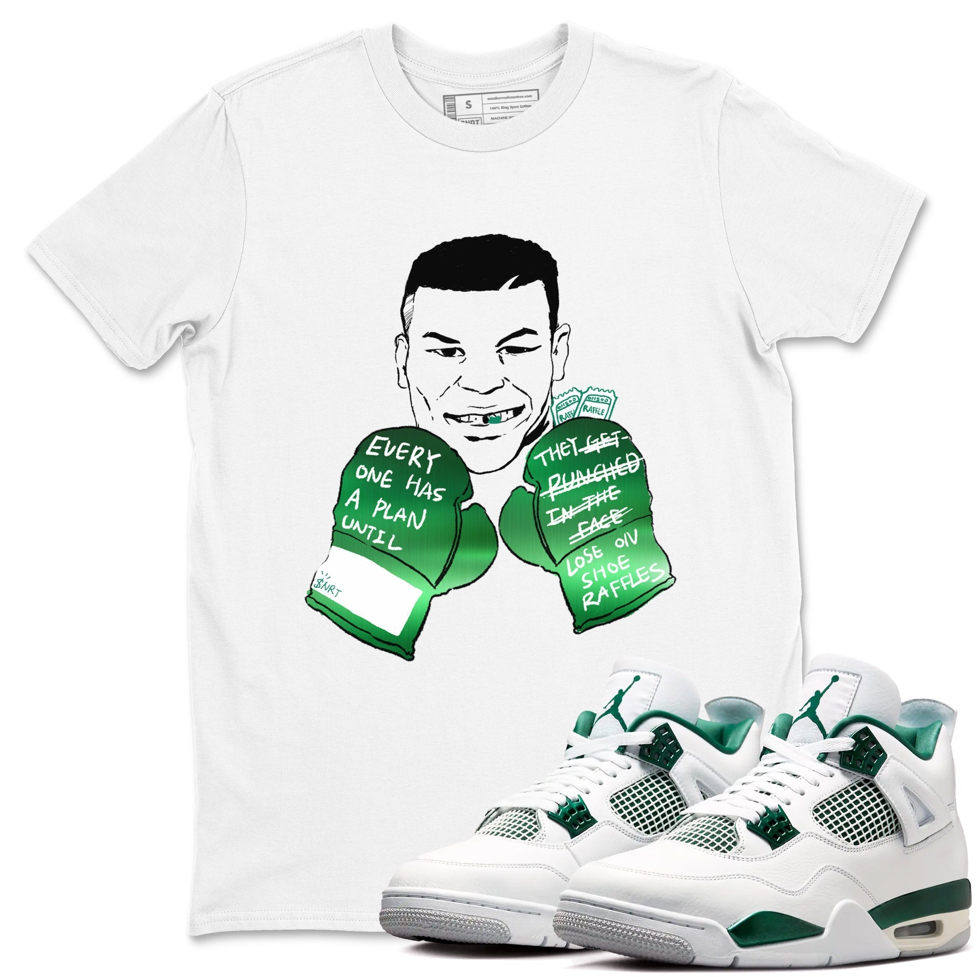 Everyone Has A Plan snkmatch Tees - Air Jordan 4 Oxidized Green