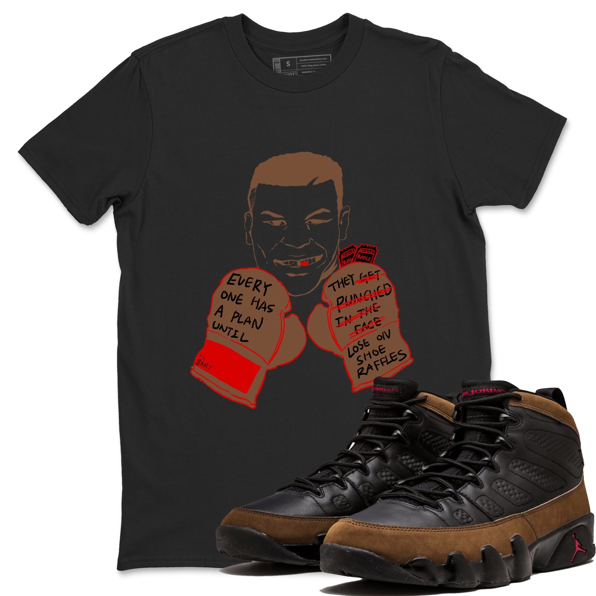 Everyone Has A Plan snkmatch Tees - Air Jordan 9 Olive