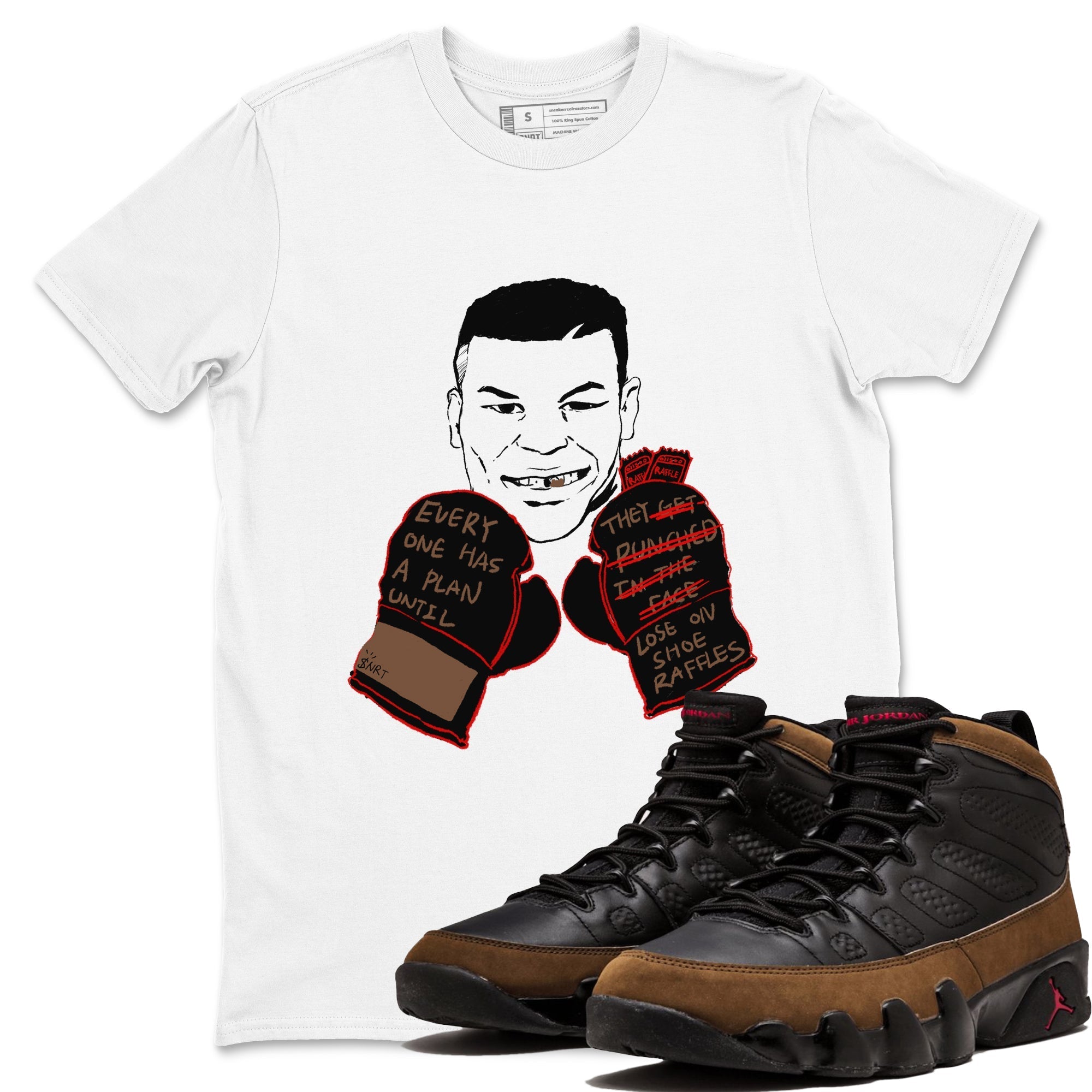 Everyone Has A Plan snkmatch Tees - Air Jordan 9 Olive