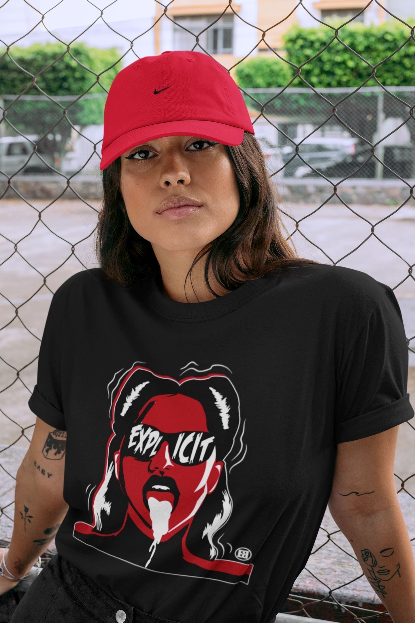 Explicit Unisex Tops - Air Jordan 1 Bred Patent