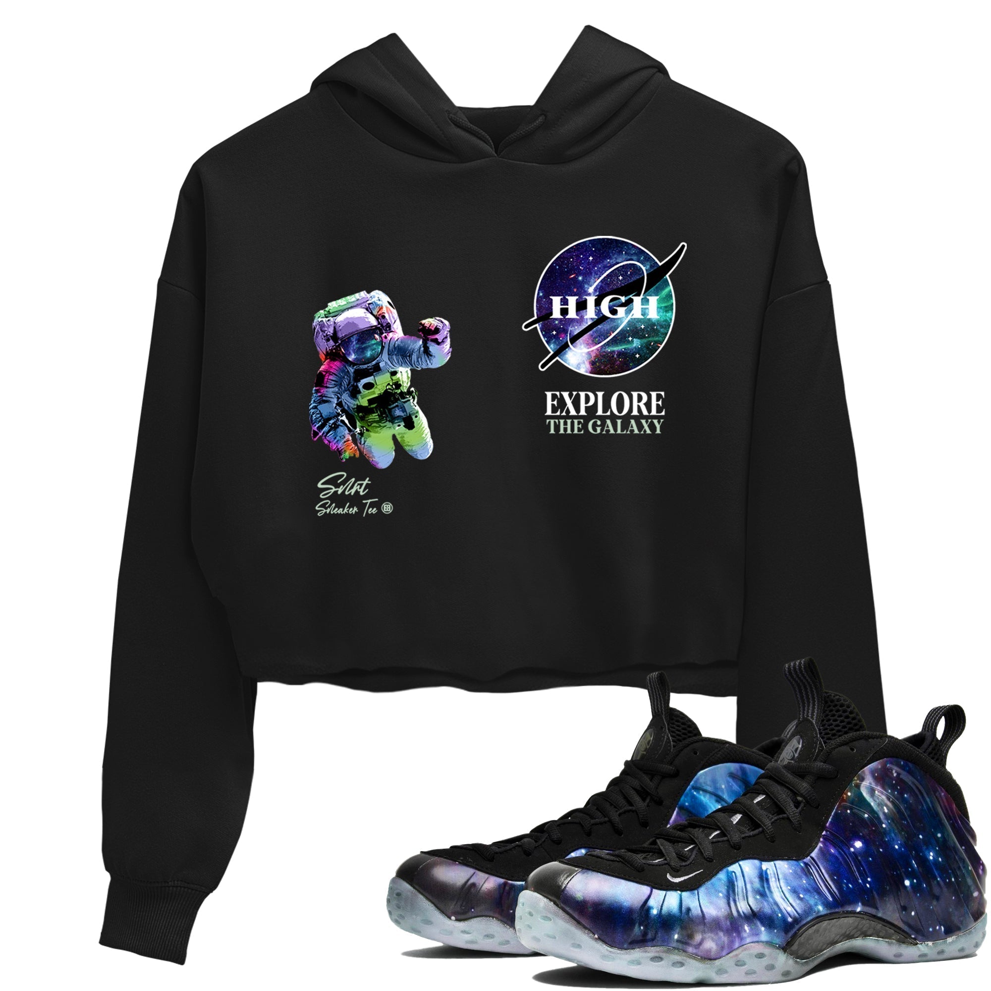 Explore The Galaxy snkmatch Women's Top - Air Foamposite One Galaxy