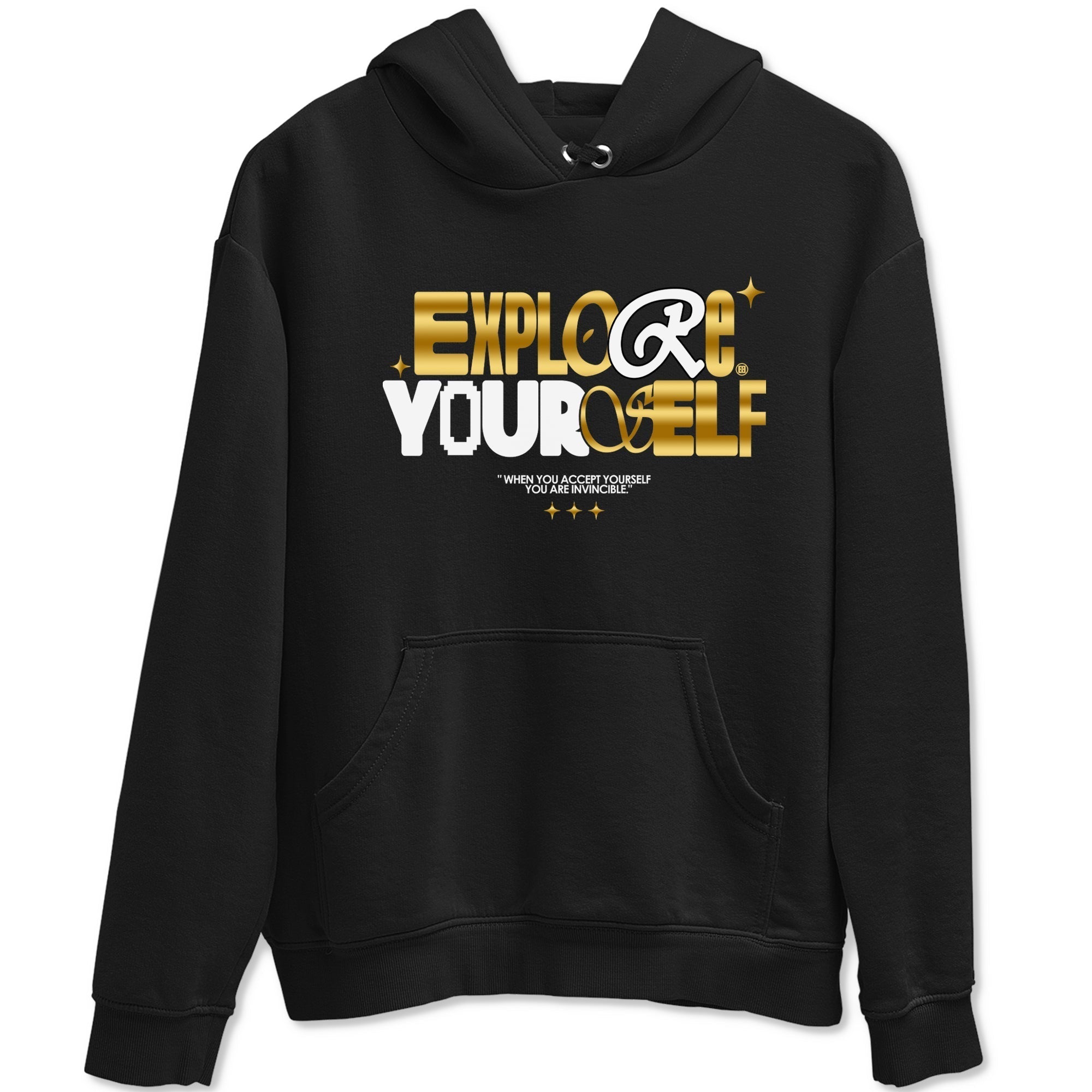 Explore Yourself snkmatch Tees - Air Jordan 1 Black Metallic Gold