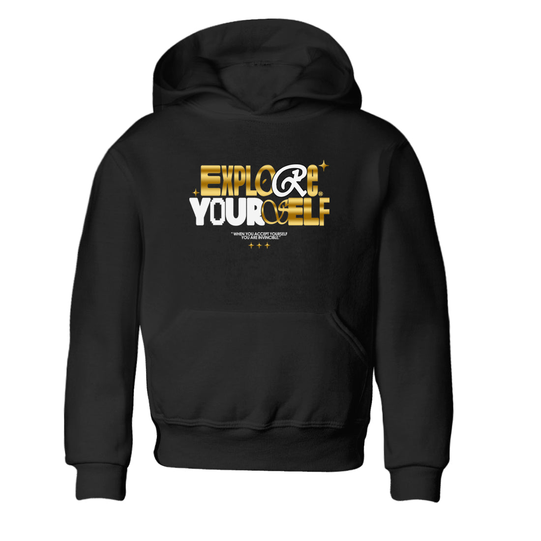 Explore Yourself snkmatch Tees Kids - Air Jordan 1 Black Metallic Gold