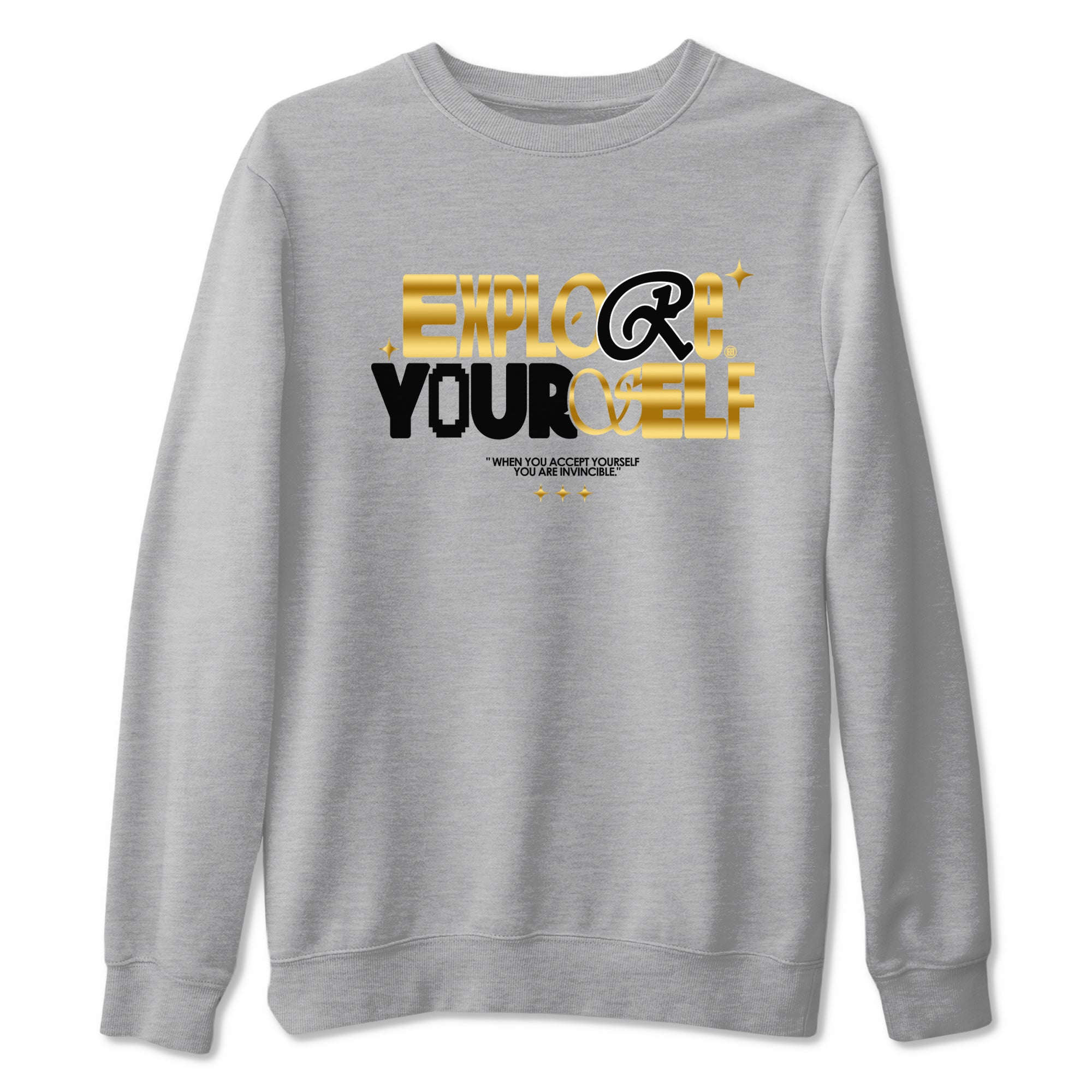 Explore Yourself snkmatch Tees - Air Jordan 1 Black Metallic Gold
