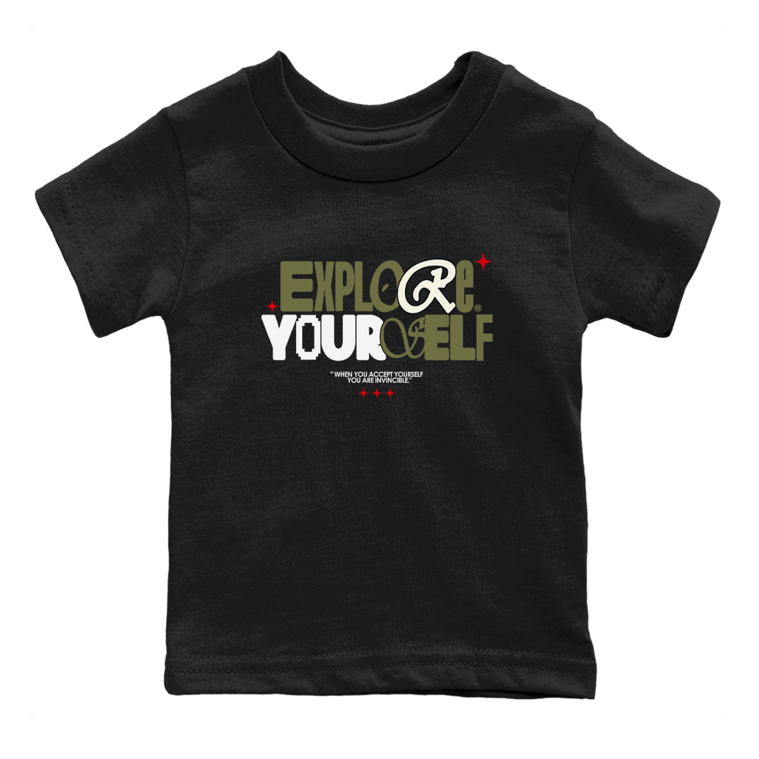 Explore Yourself snkmatch Tees Kids - Air Jordan 1 Travis Scott Medium Olive