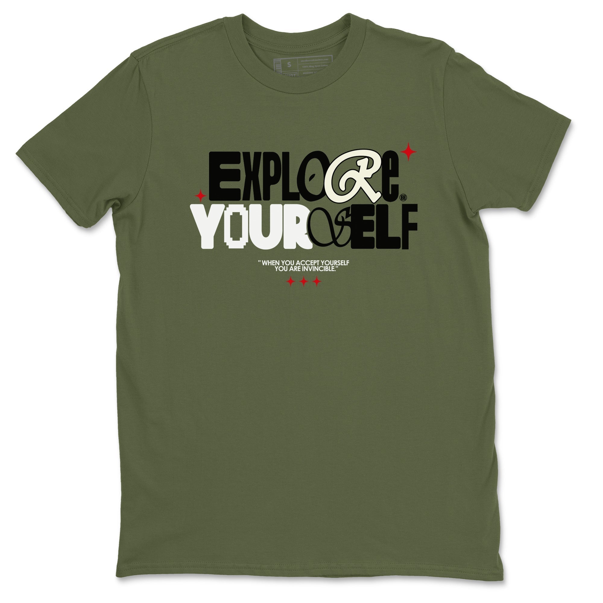 Explore Yourself snkmatch Tees - Air Jordan 1 Travis Scott Medium Olive
