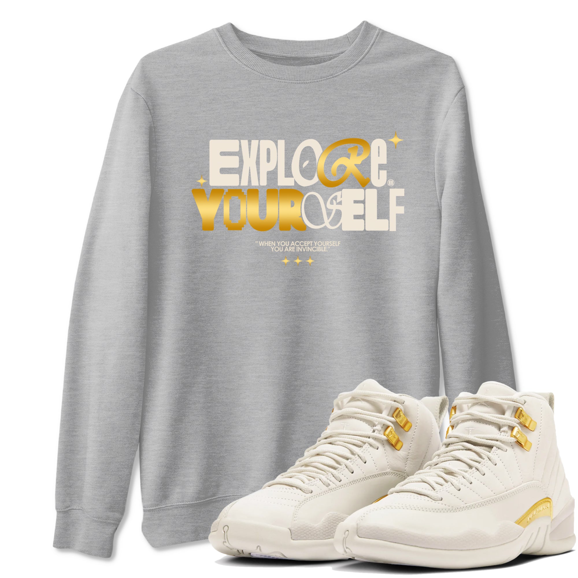 Explore Yourself snkmatch Tees - Air Jordan 12 Phantom