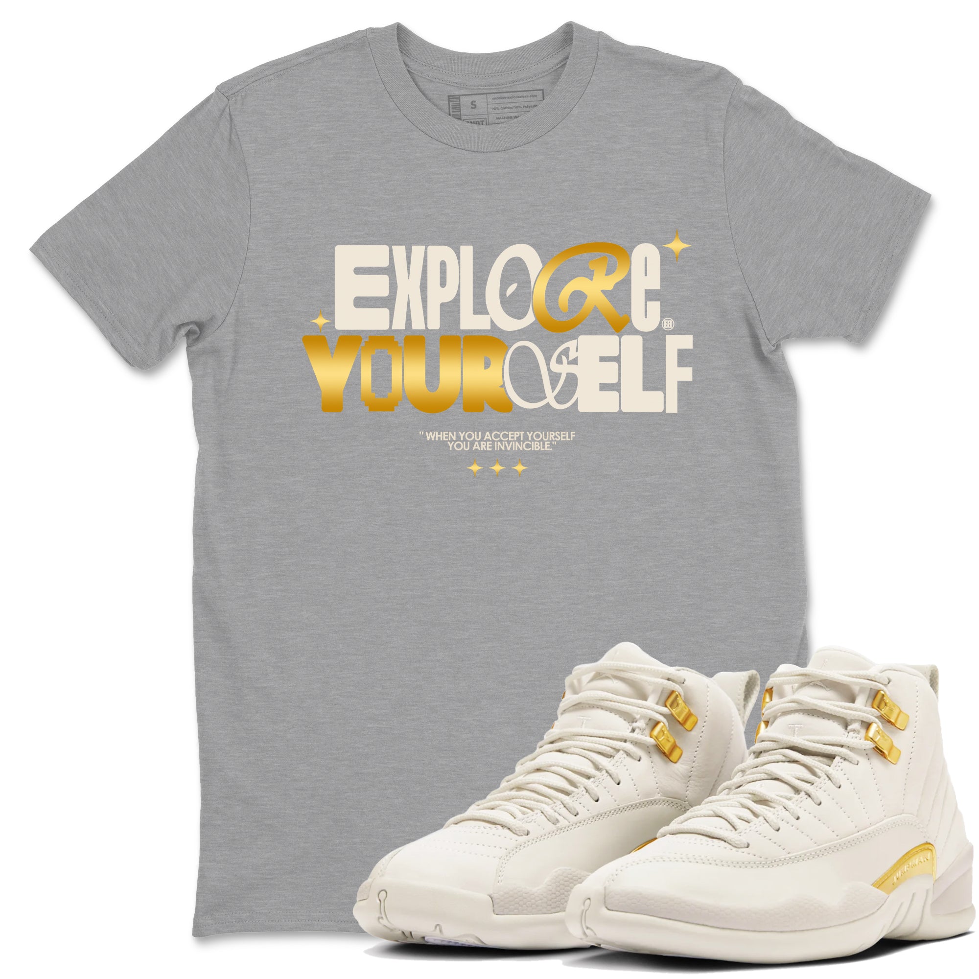 Explore Yourself snkmatch Tees - Air Jordan 12 Phantom
