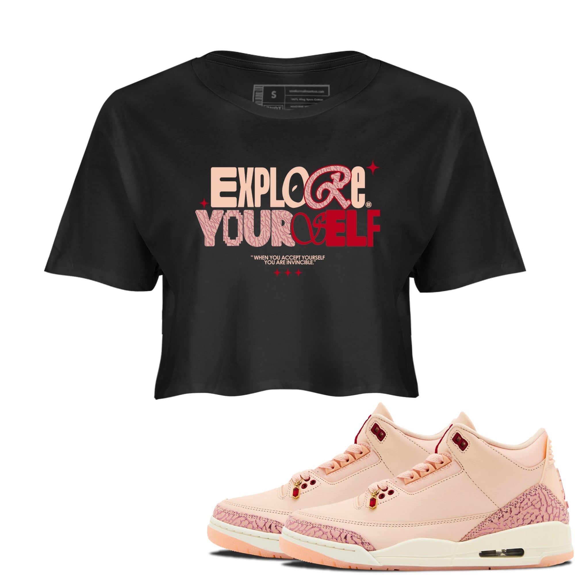Explore Yourself snkmatch Women's Top - Air Jordan 3 Valentines Day