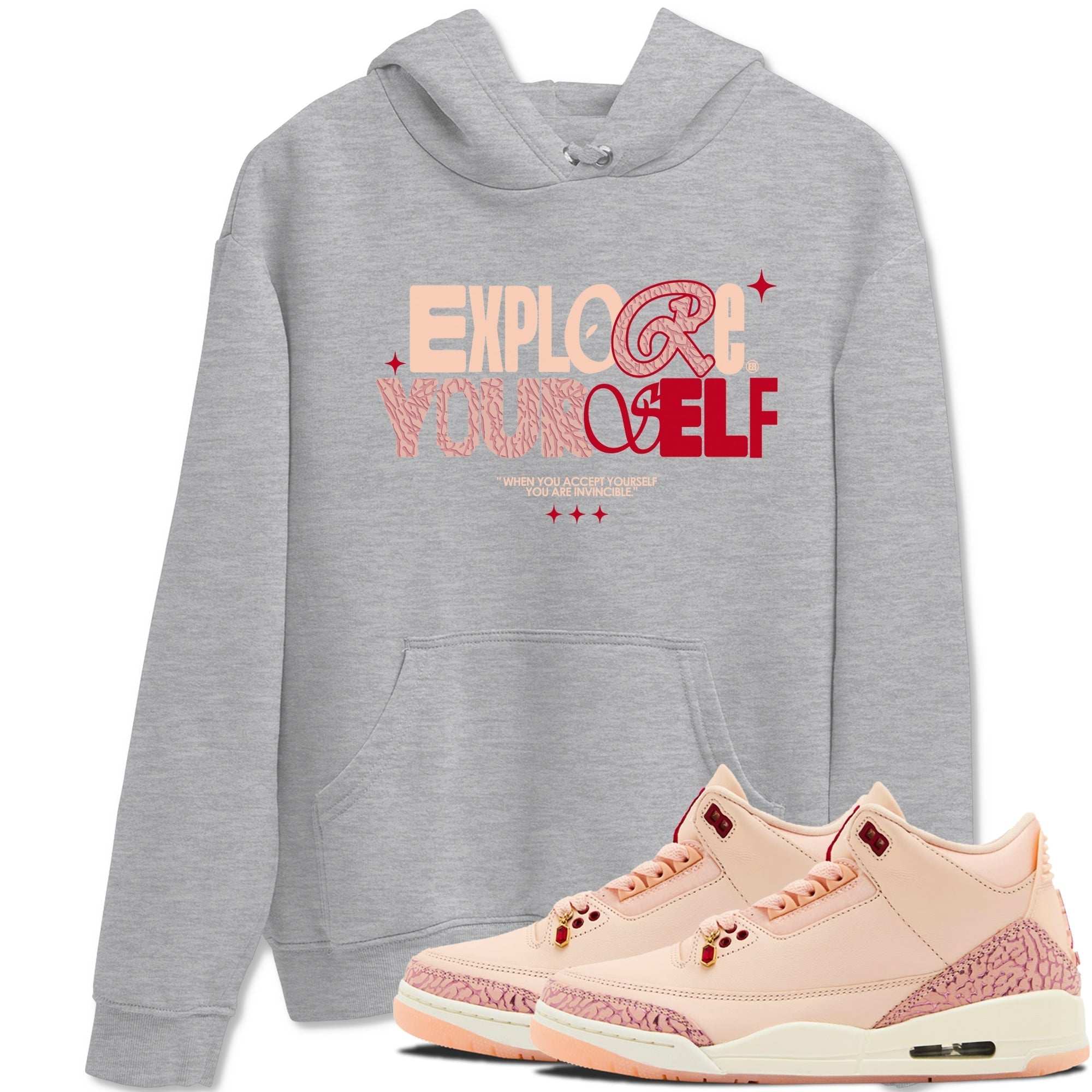 Explore Yourself snkmatch Tees - Air Jordan 3 Valentines Day