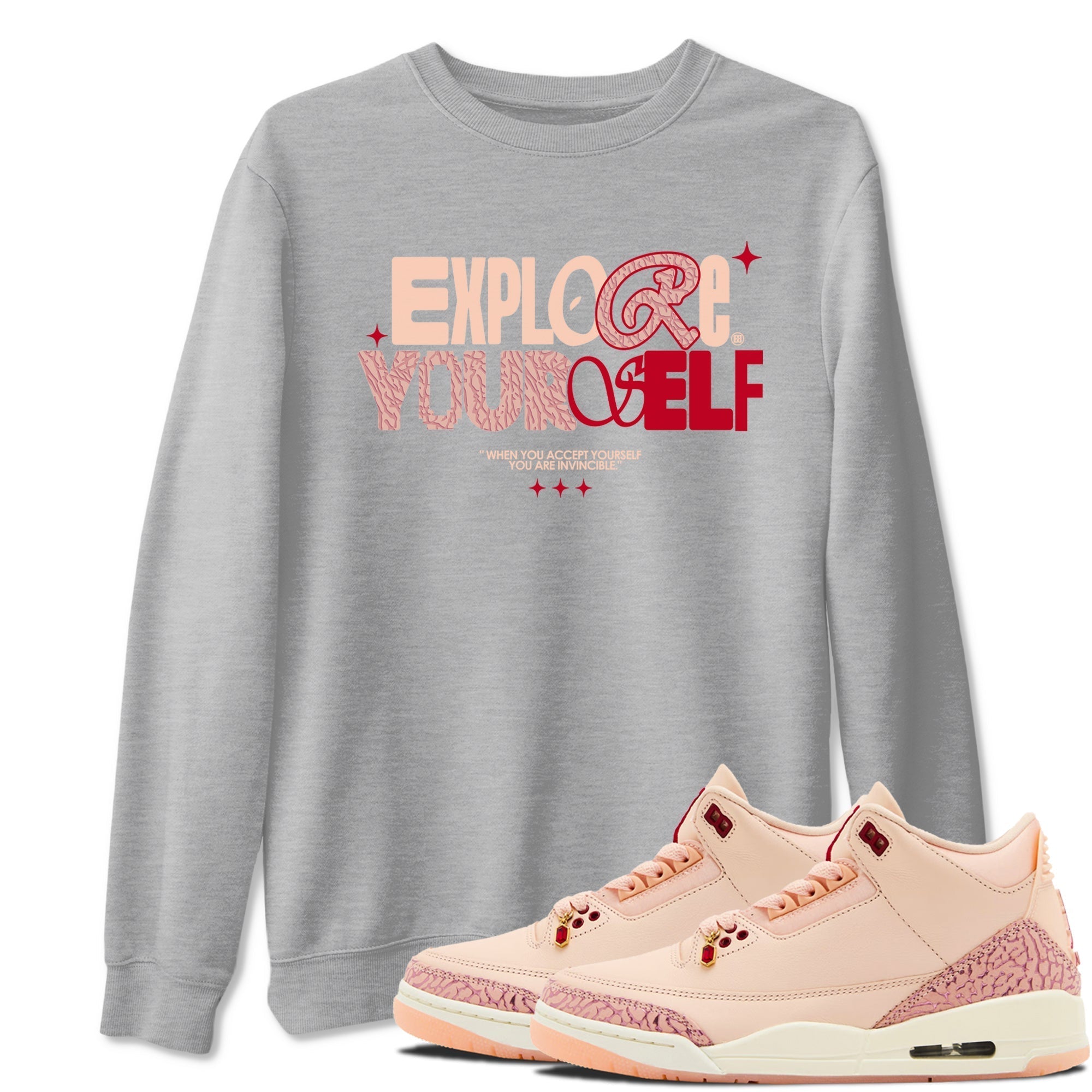 Explore Yourself snkmatch Tees - Air Jordan 3 Valentines Day