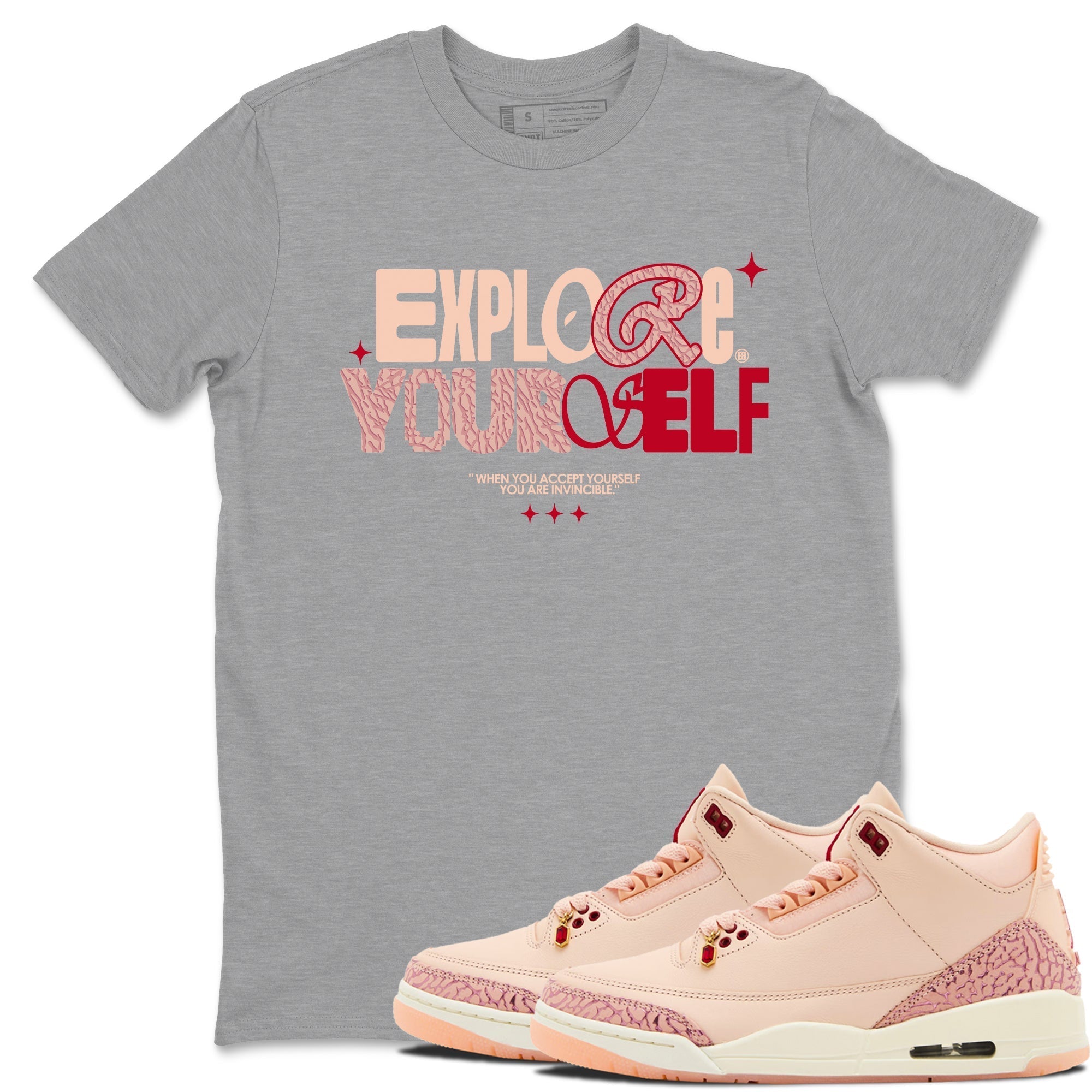 Explore Yourself snkmatch Tees - Air Jordan 3 Valentines Day