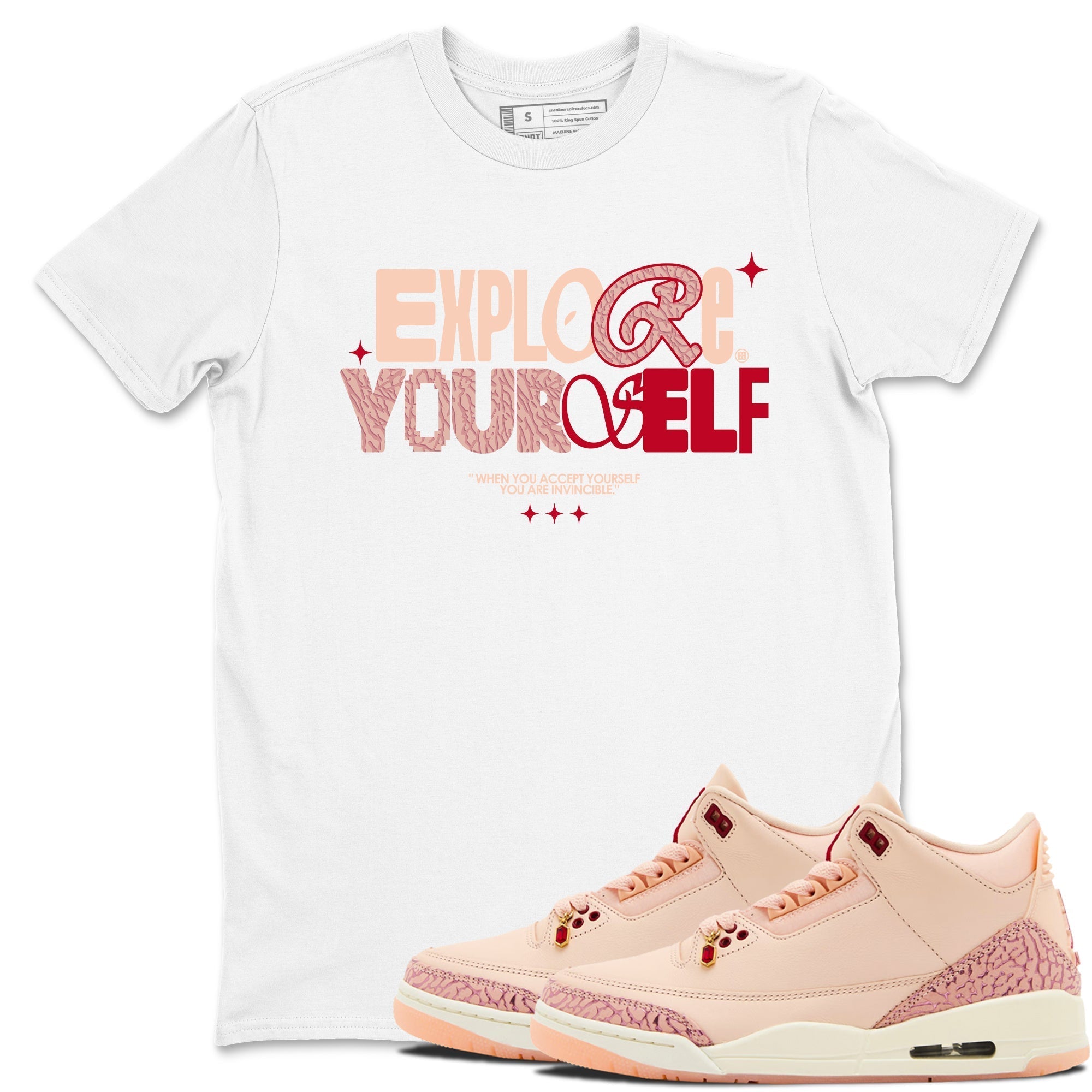 Explore Yourself snkmatch Tees - Air Jordan 3 Valentines Day